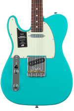 Photo of Fender American Professional II Telecaster Left-handed - Miami Blue with Rosewood Fingerboard