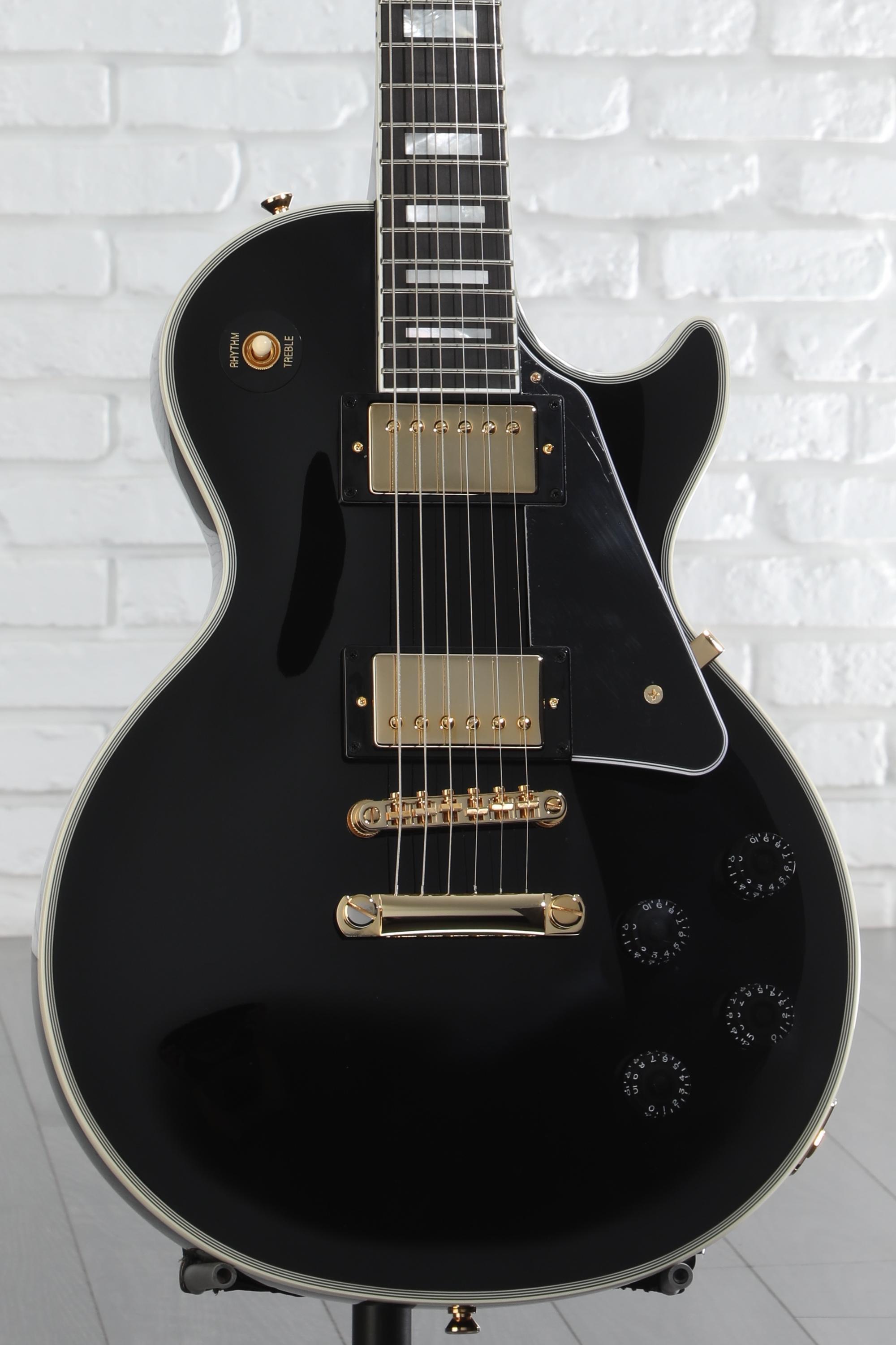 Epiphone Les Paul Custom Electric Guitar - Ebony | Sweetwater