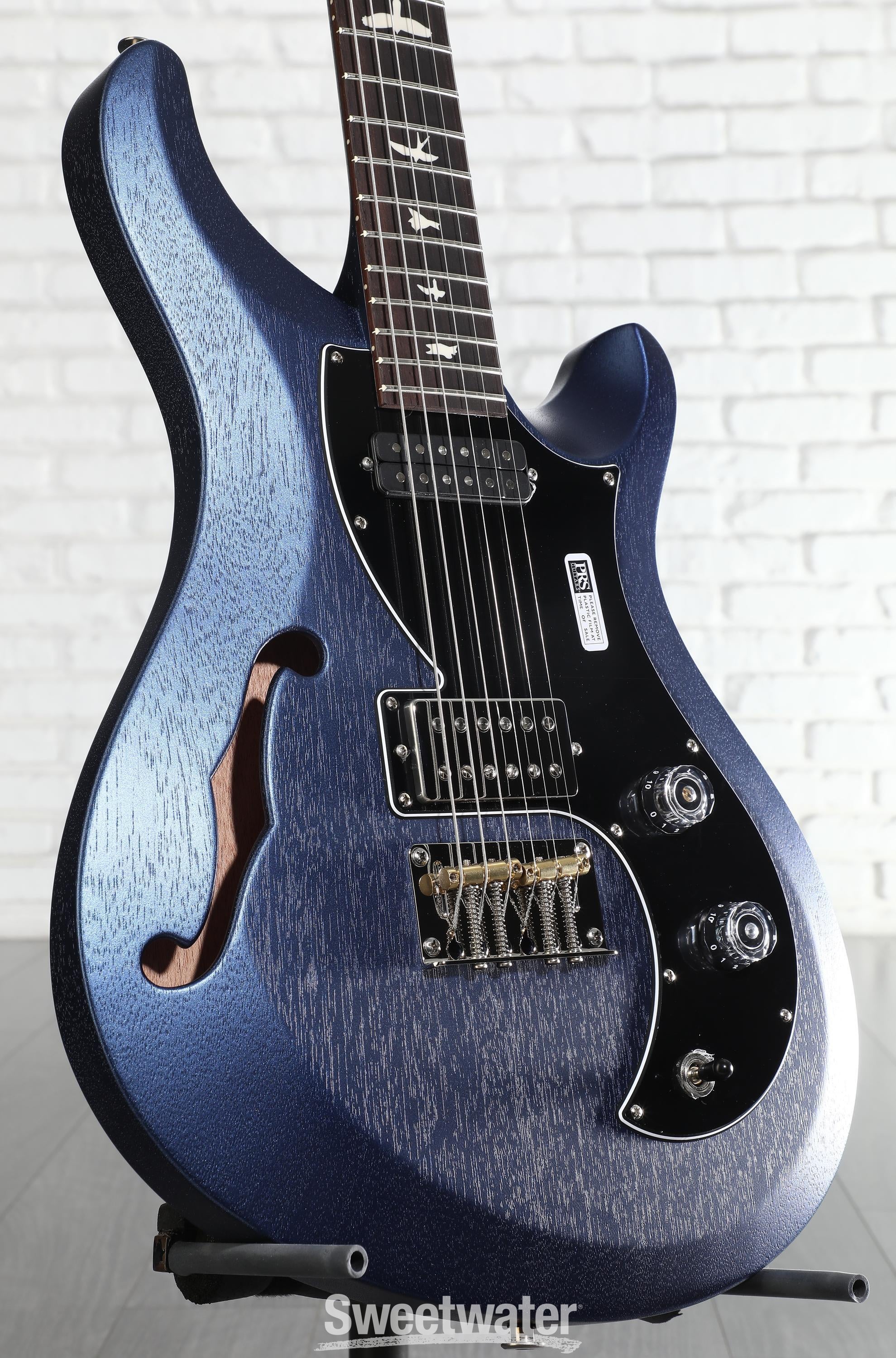 Photo of PRS S2 Vela Semi-Hollow Satin Electric Guitar - Metallic Midnight