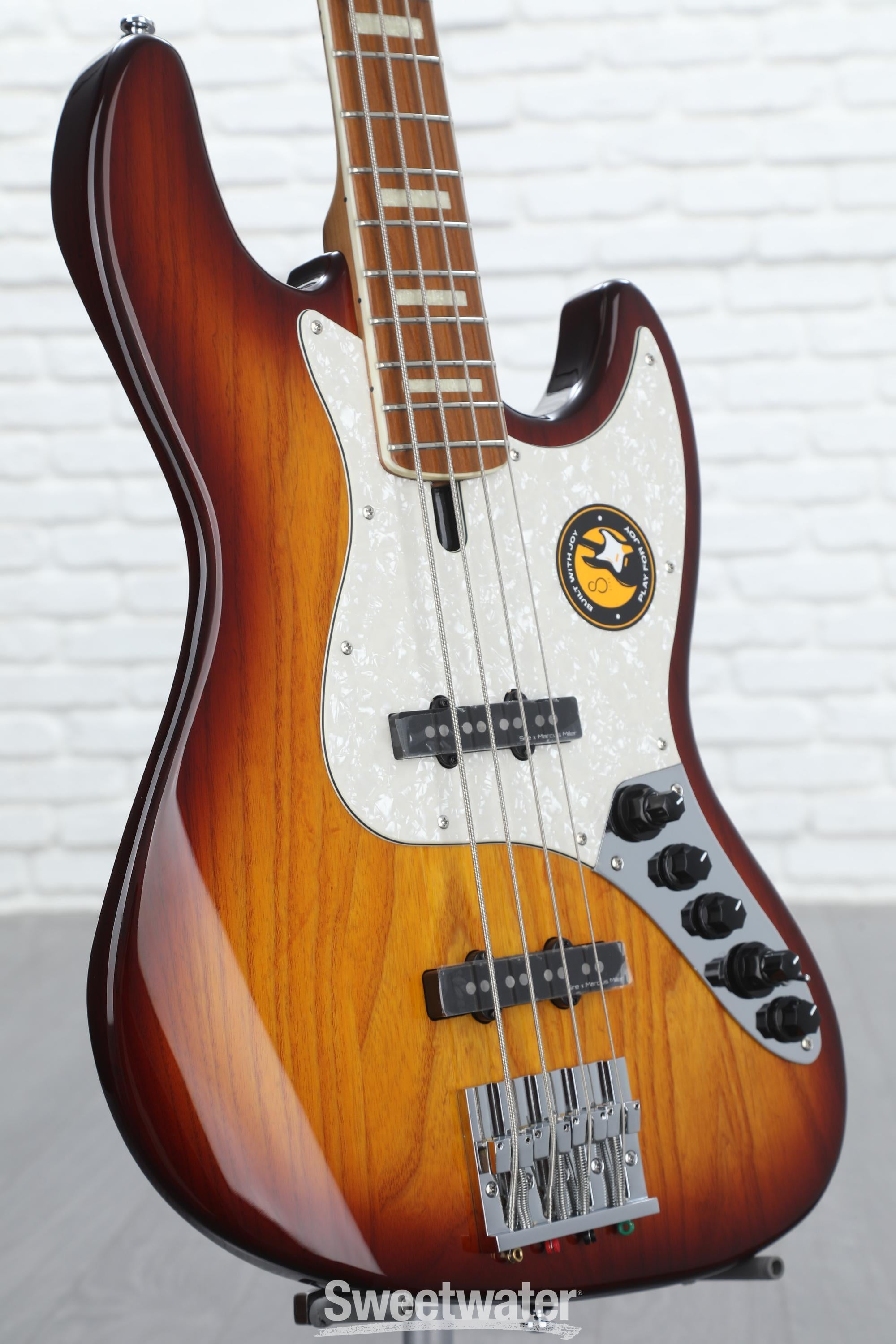 Sire Marcus Miller V8 4-string Bass Guitar - Tobacco Sunburst