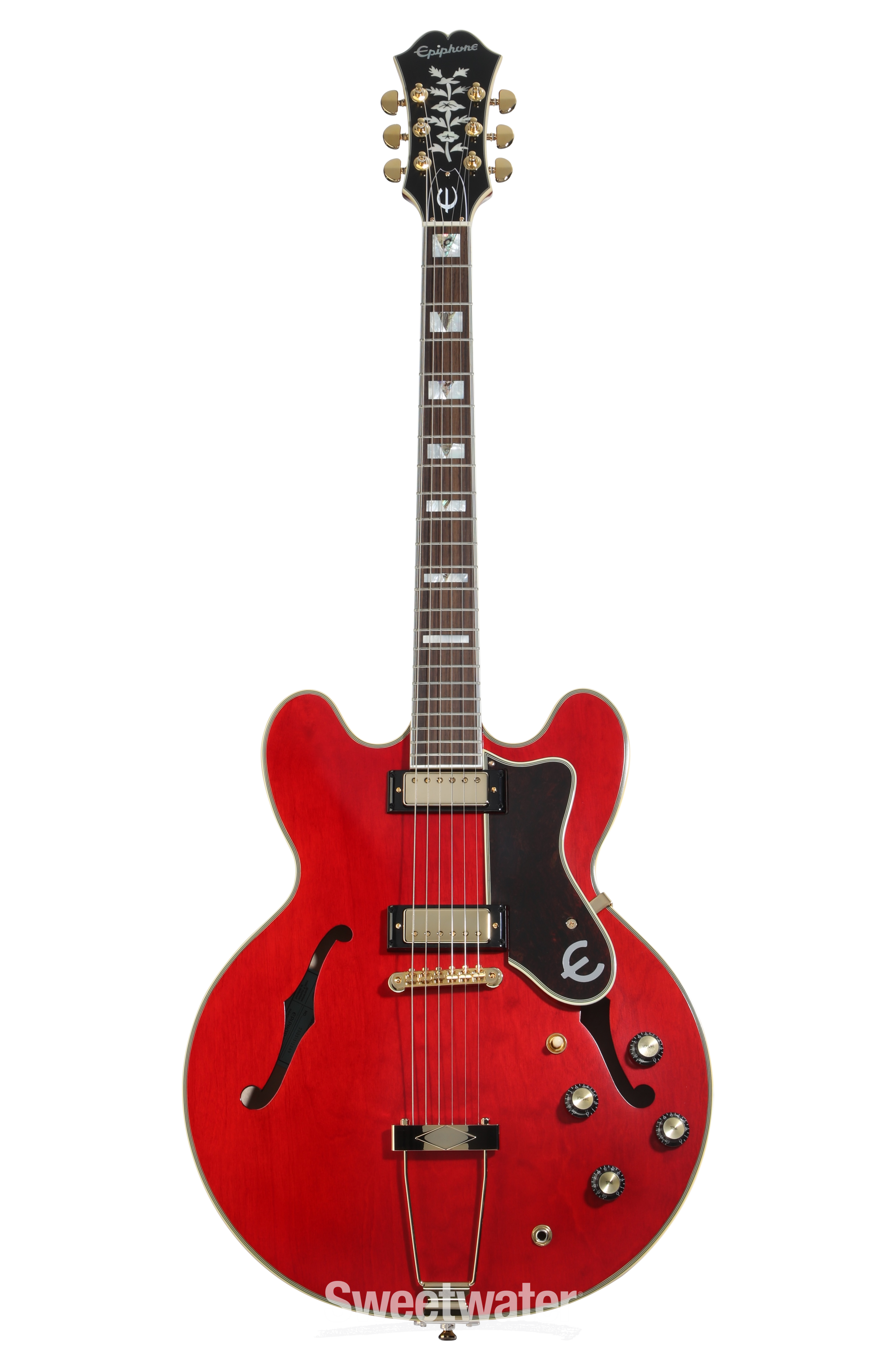 Epiphone Masterbilt Gem Archer Sheraton Electric Guitar - Cherry