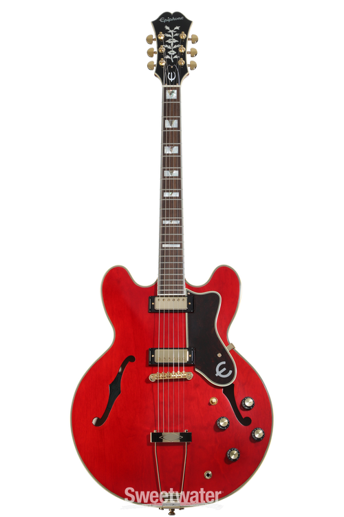 Epiphone Masterbilt Gem Archer Sheraton Electric Guitar - Cherry