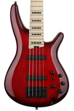 Photo of Ibanez Adam Nitti Signature Premium ANB205 Bass Guitar - Transparent Wine Red Burst