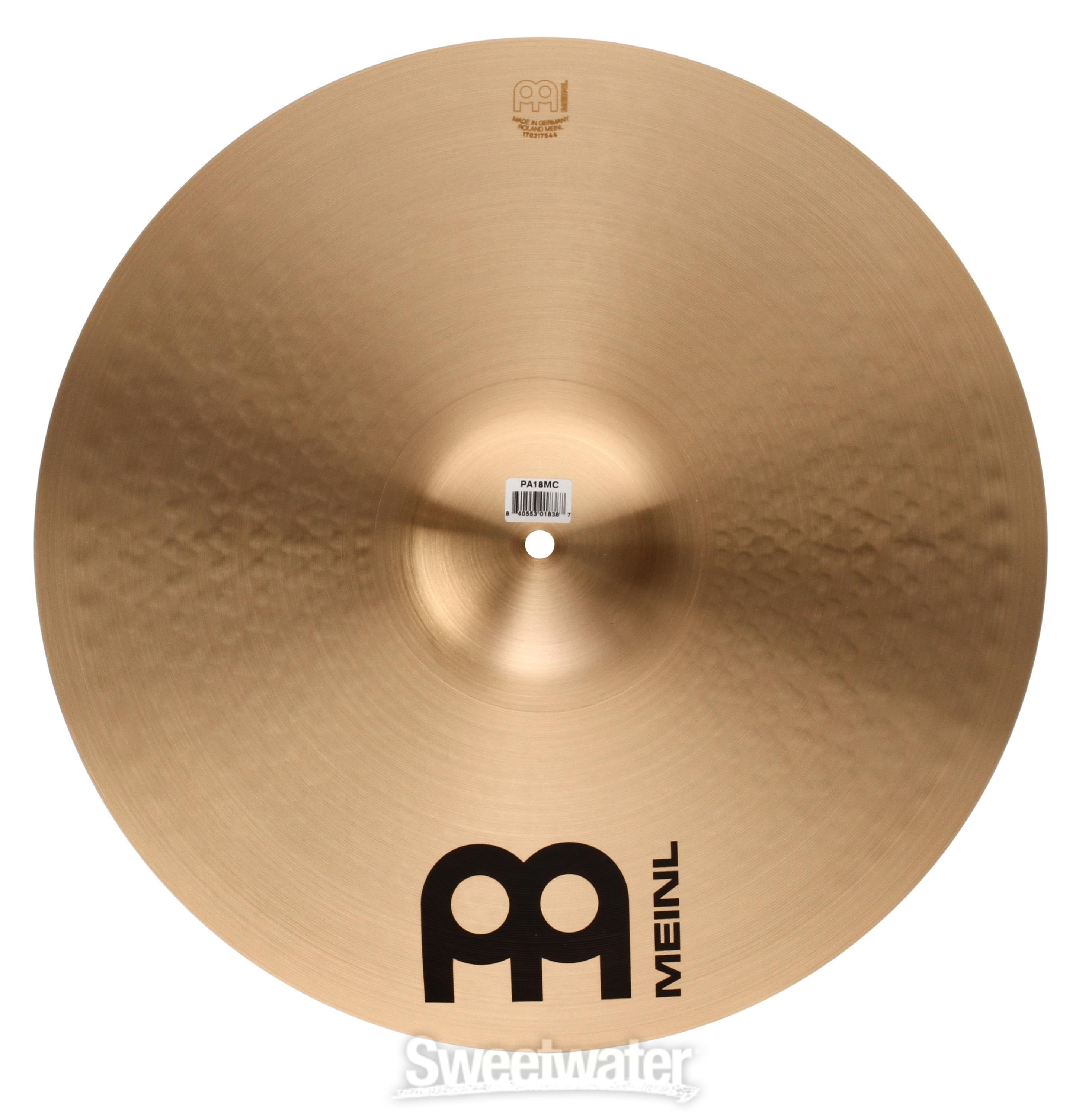 Meinl Cymbals 18 inch Pure Alloy Medium Crash Cymbal | Sweetwater