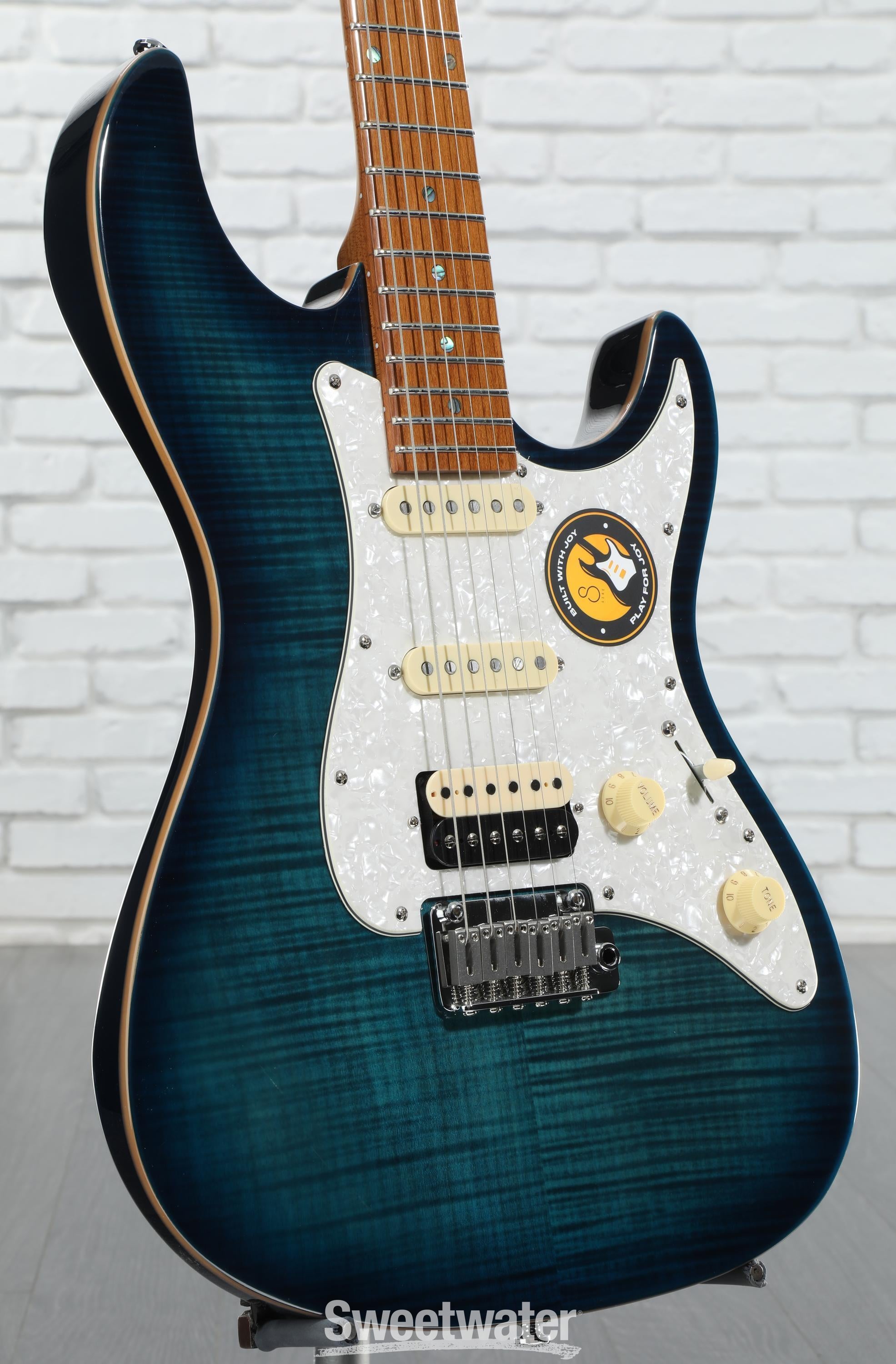 【未使用品】 Guitar Electric FM S7 Carlton Larry Sire - Blue Transparent ギター