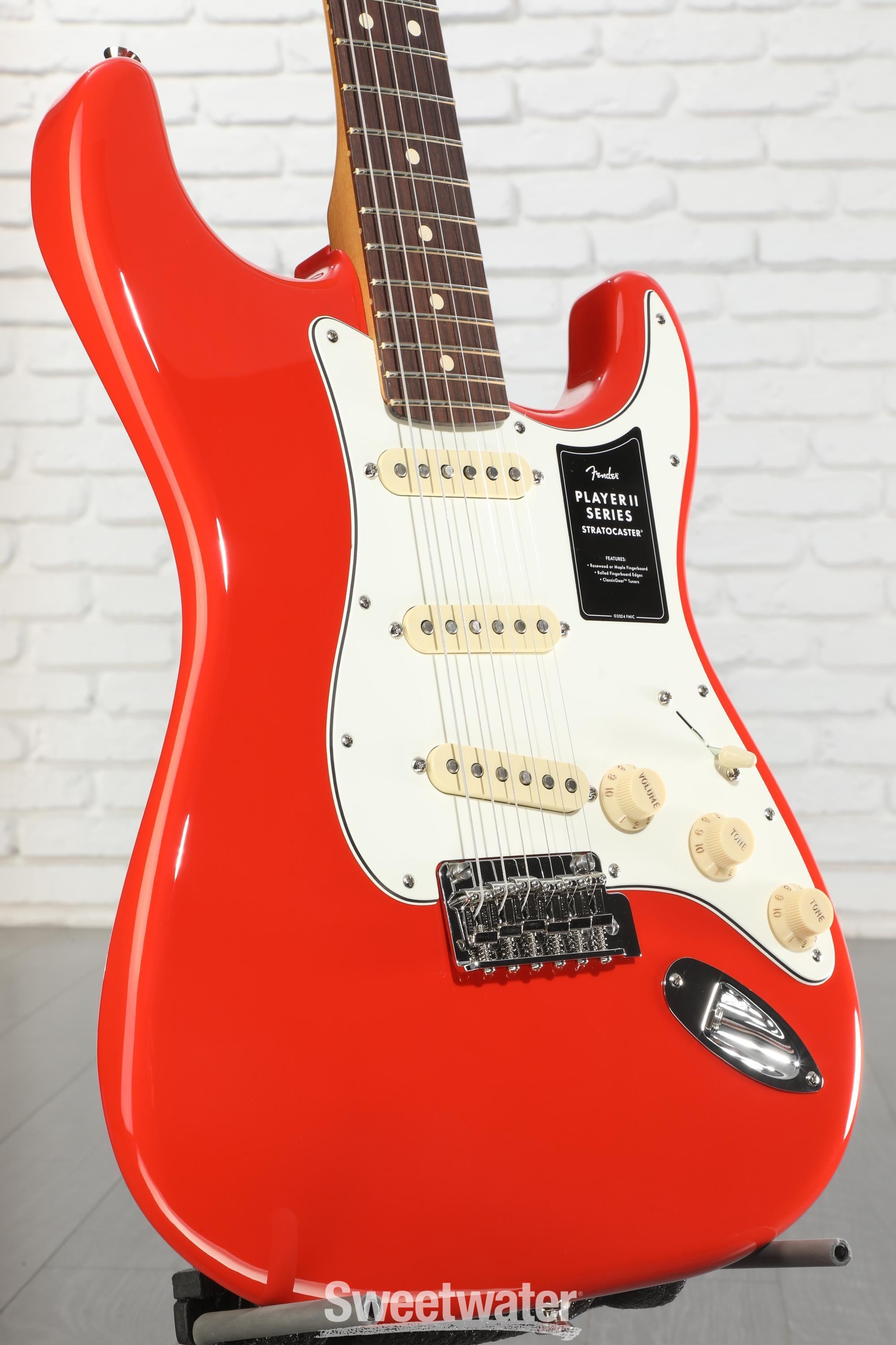 Fender Player II Stratocaster Electric Guitar - Coral Red with