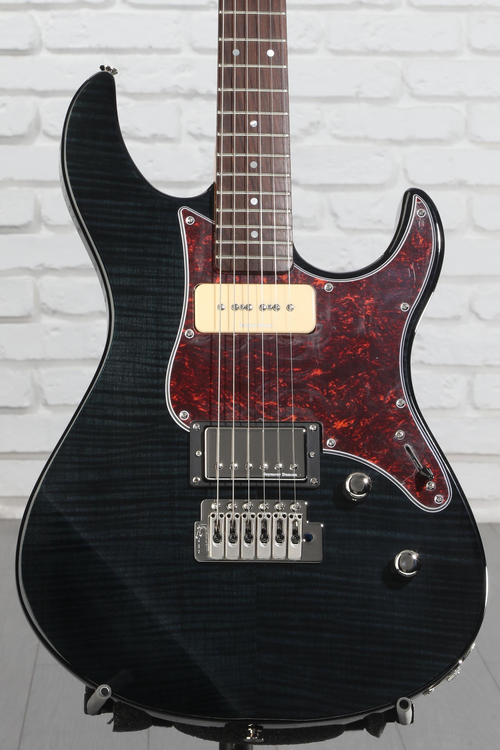 Yamaha PAC611VFM Pacifica Electric Guitar - Trans Black | Sweetwater