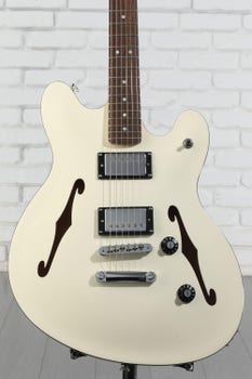 Product Image - This Item - Squier Affinity Series Starcaster Deluxe Semi-hollowbody Electric Guitar - Olympic White