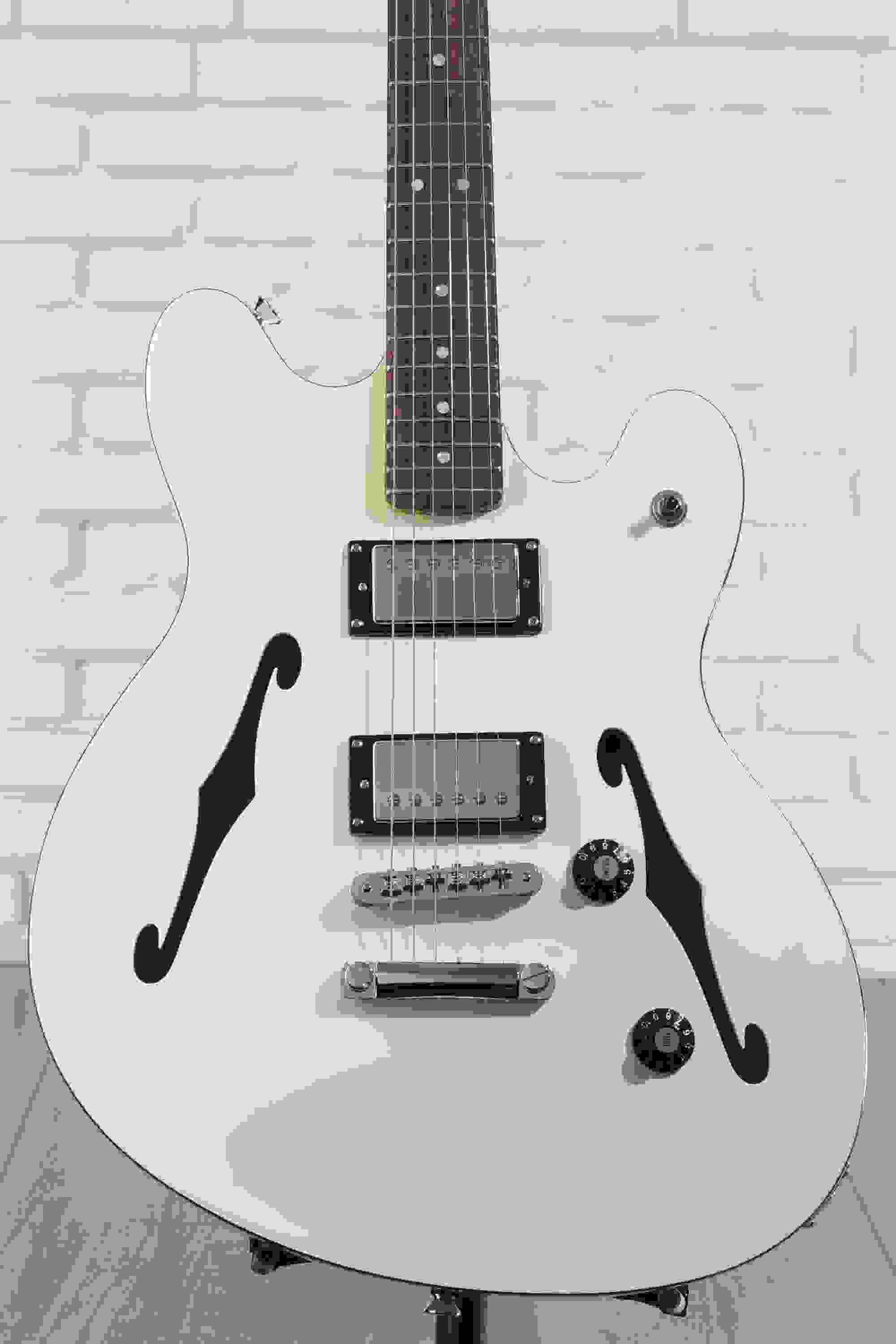 Squier Affinity Series Starcaster Deluxe Semi-hollowbody Electric Guitar - Olympic White