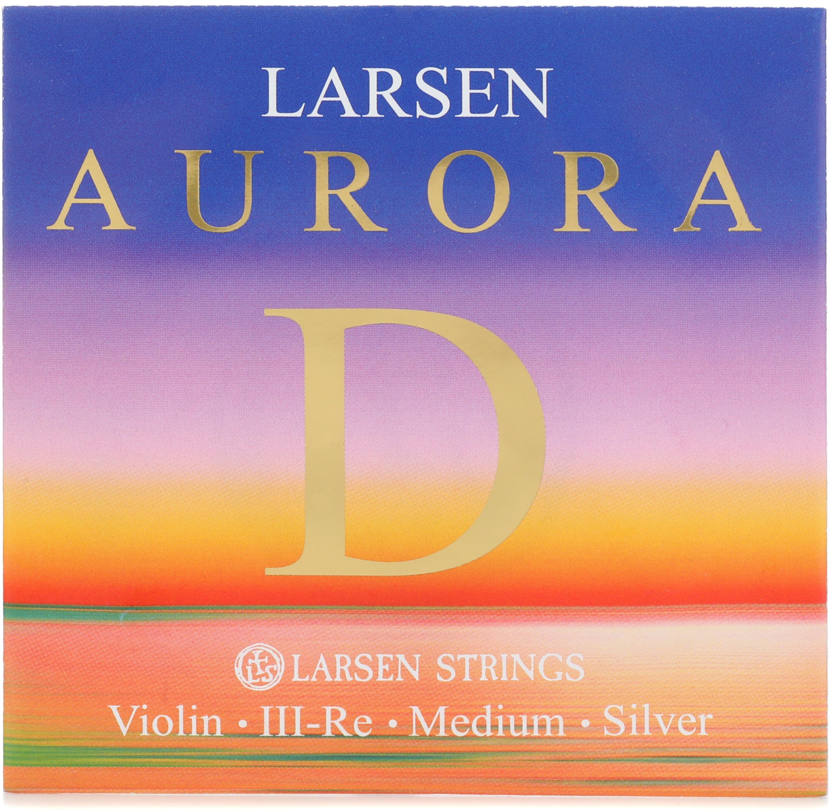 Larsen Aurora Violin D String Silver Sweetwater