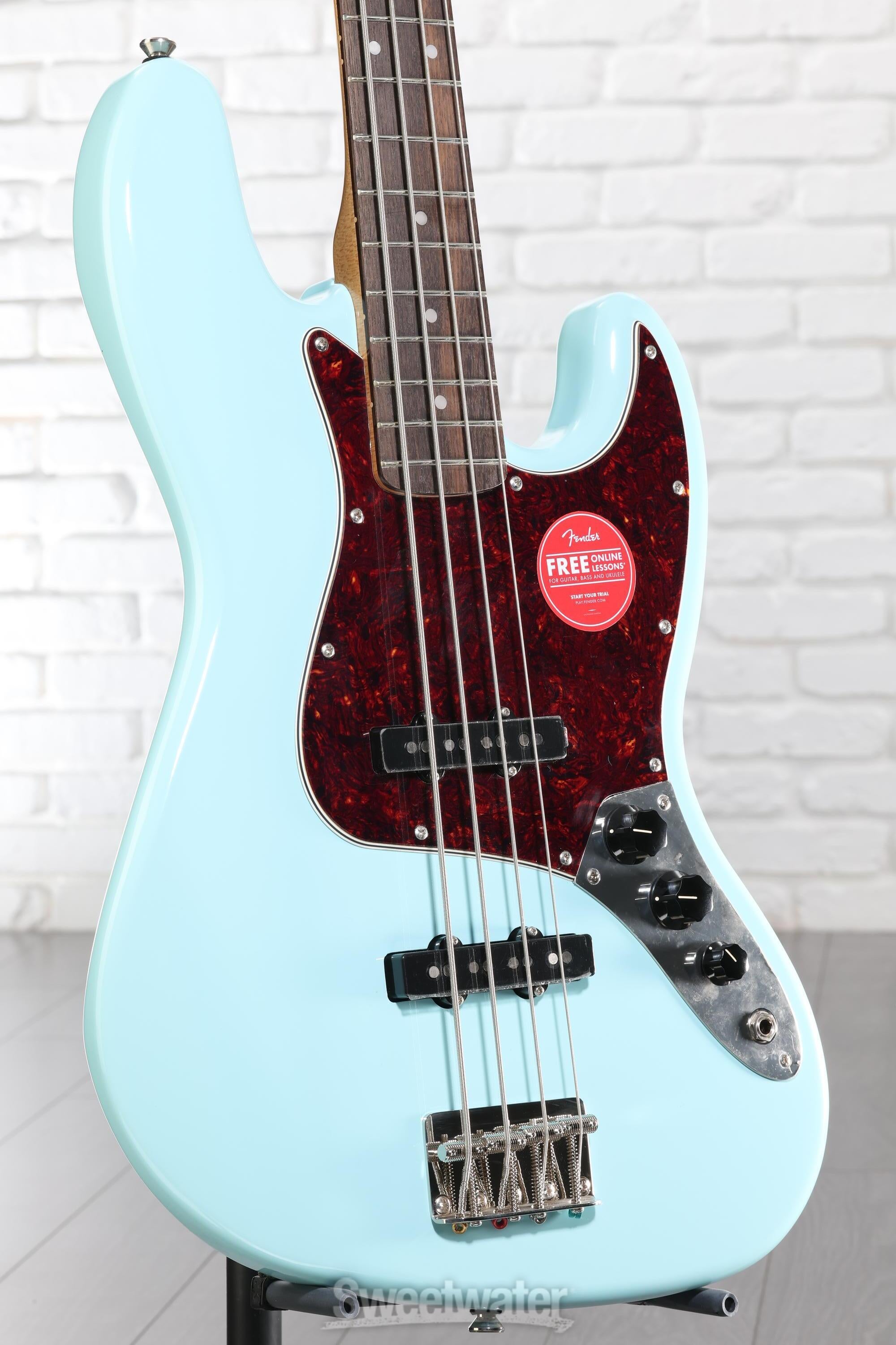 Squier Classic Vibe '60s Jazz Bass - Daphne Blue | Sweetwater