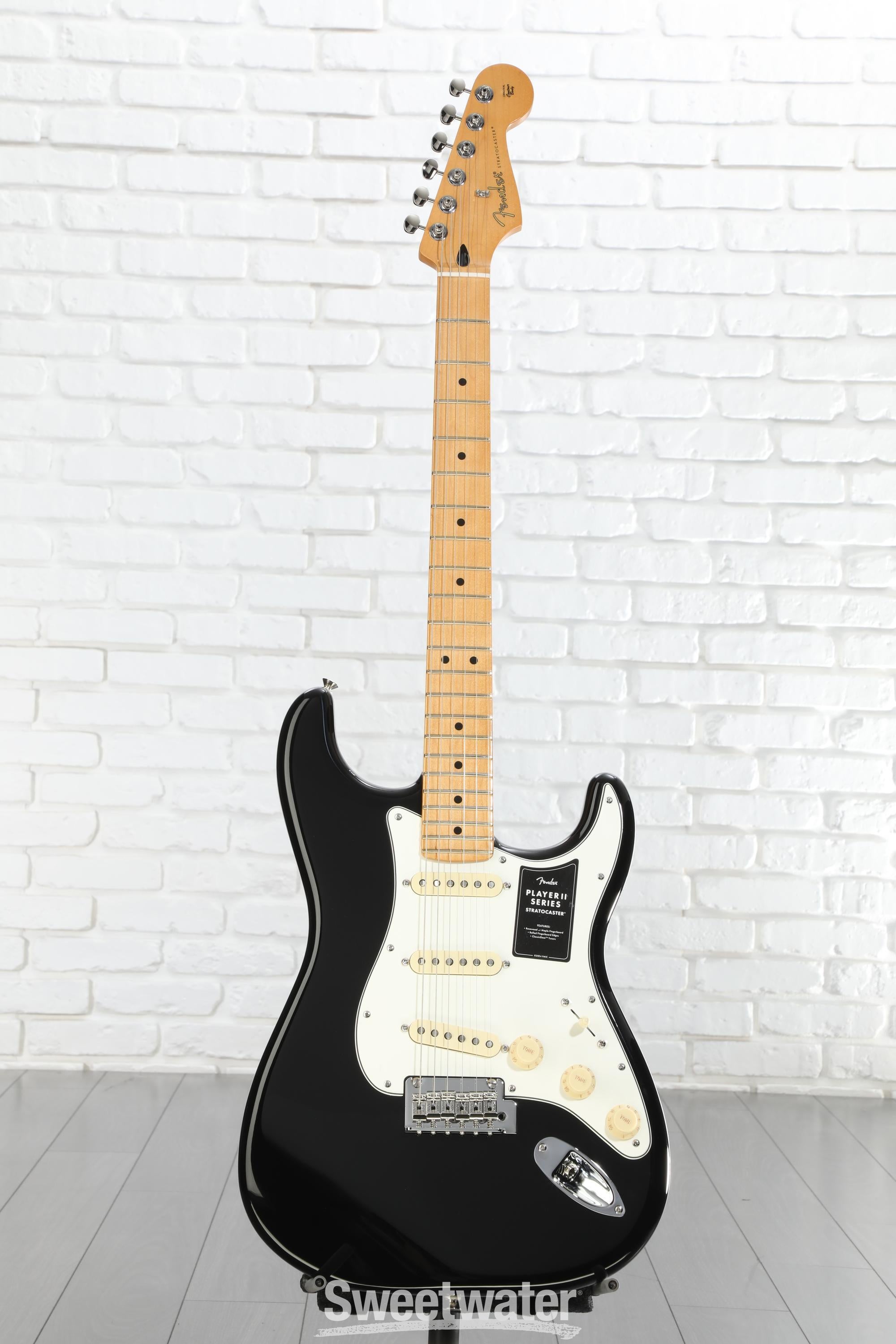 Fender Player II Stratocaster Electric Guitar - Black with Maple