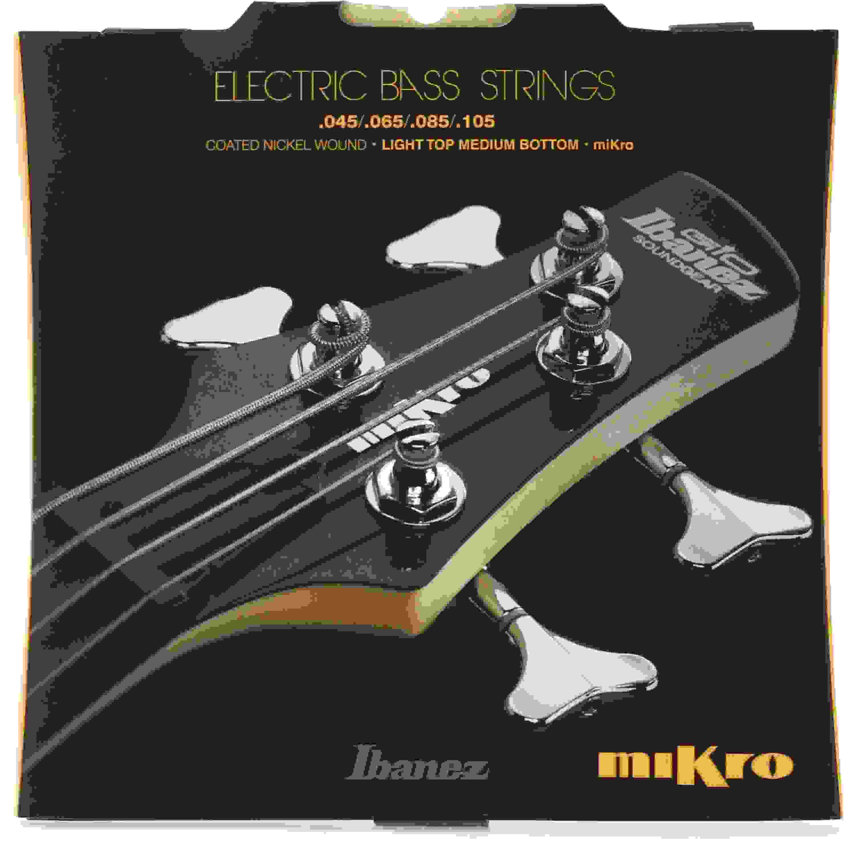 Ibanez IEBS4CMK Nickel-wound miKro Bass Guitar Strings - .045-.105 Light Top/Medium Bottom