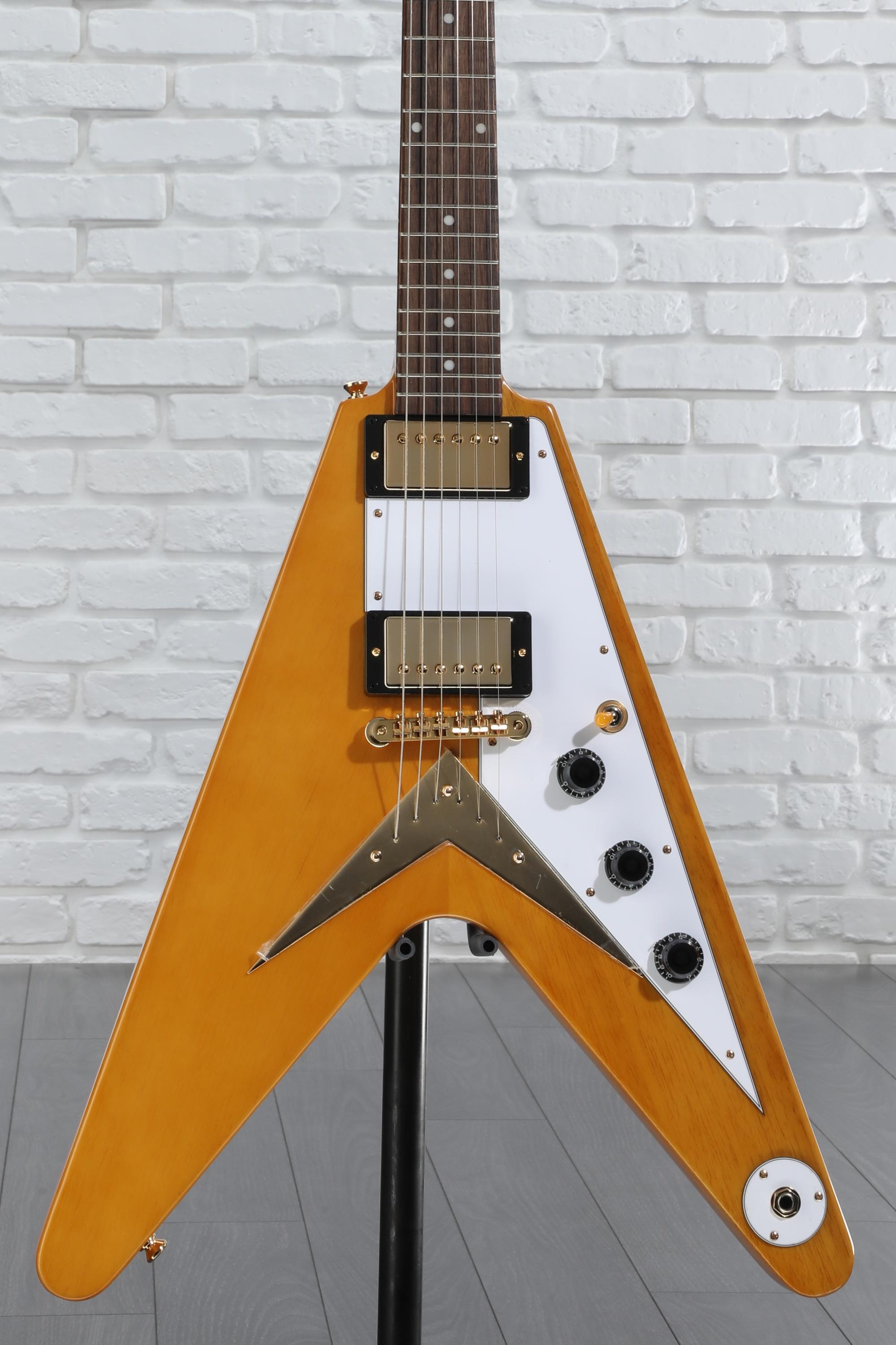 Epiphone 1958 Korina Flying V Electric Guitar - Natural