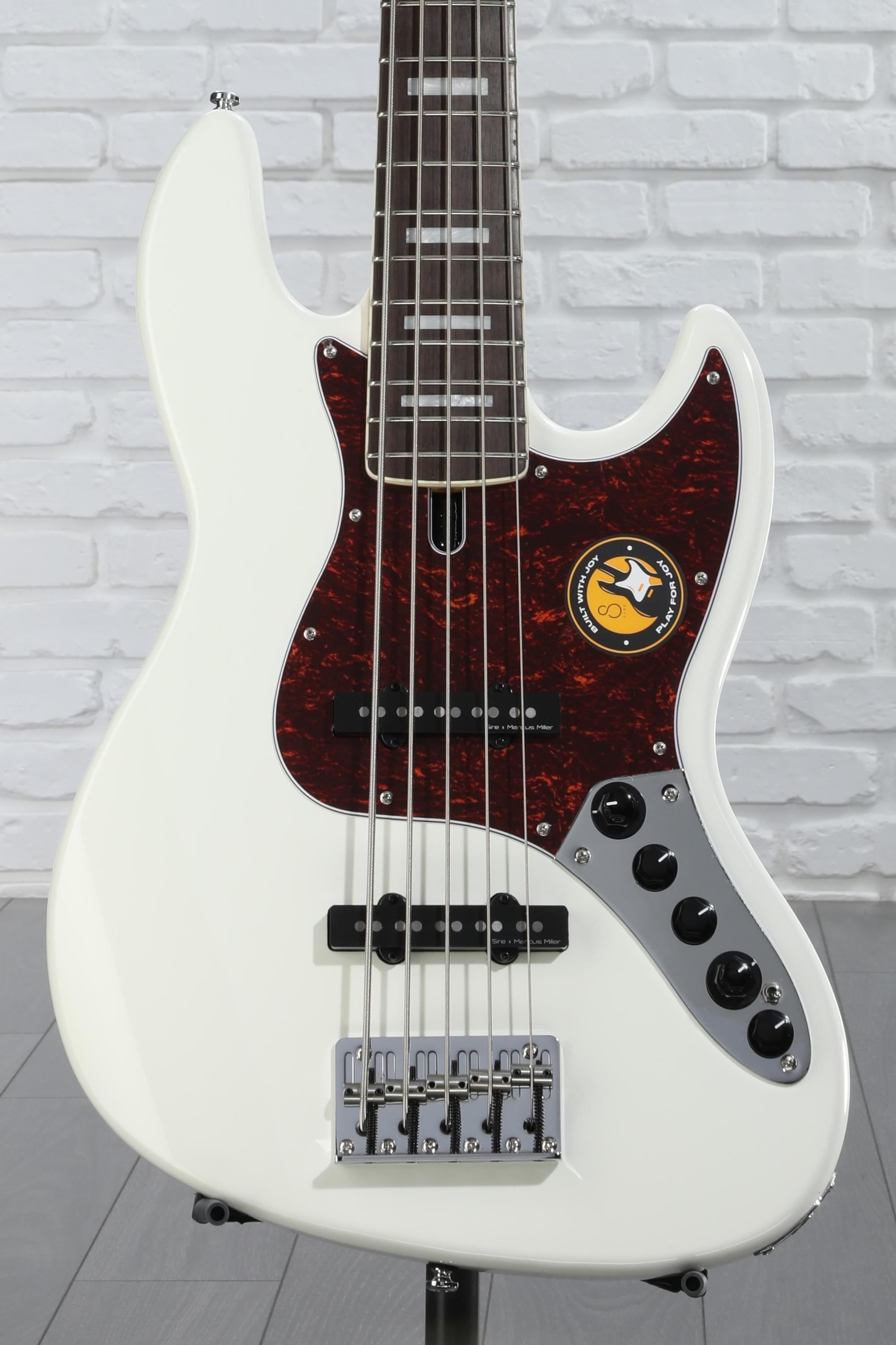 Sire V7 5弦 1st Gen（アルダー、アンティークホワイト） Sire Marcus Miller V7 Alder 5-string Bass Guitar - Antique