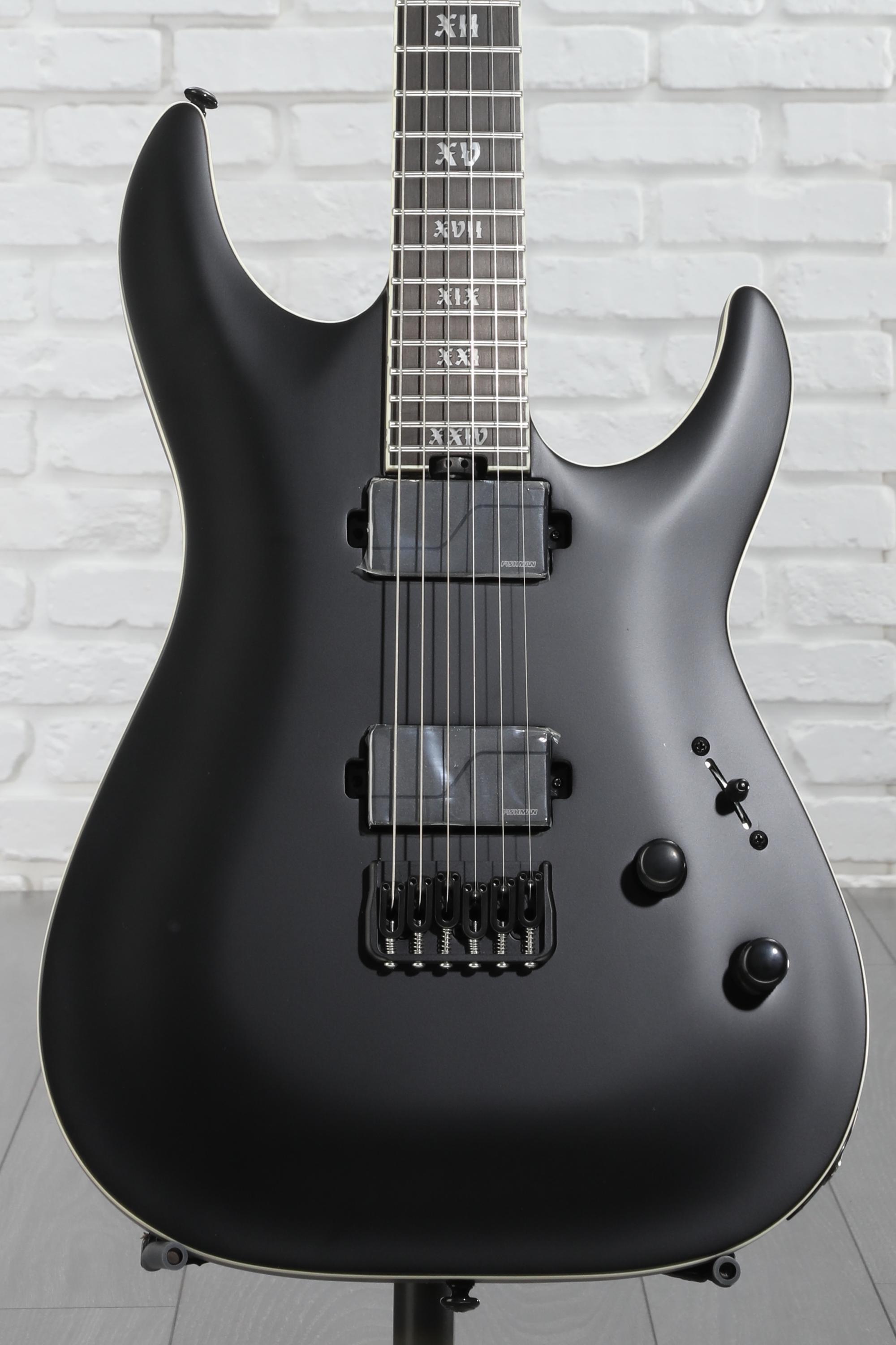 Schecter C-1 SLS Evil Twin Electric Guitar - Satin Black | Sweetwater