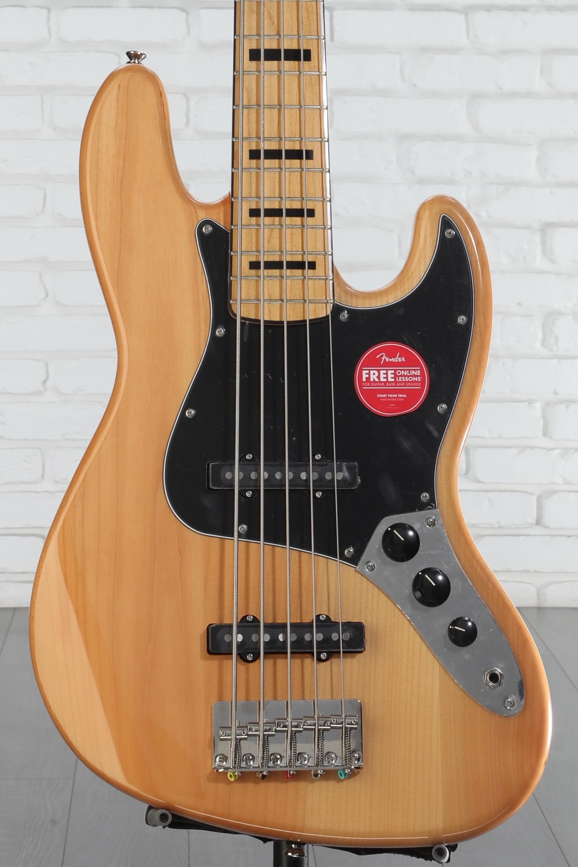 Squier Classic Vibe '70s Jazz Bass V - Natural with Maple