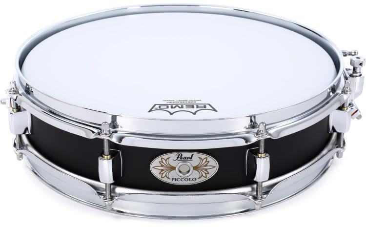 Pearl 13'' x 3'' Steel Piccolo Snare Drum, Black