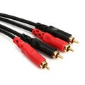 Photo of Hosa CRA-201AU Stereo Interconnect Dual RCA Cable - 3.3 foot