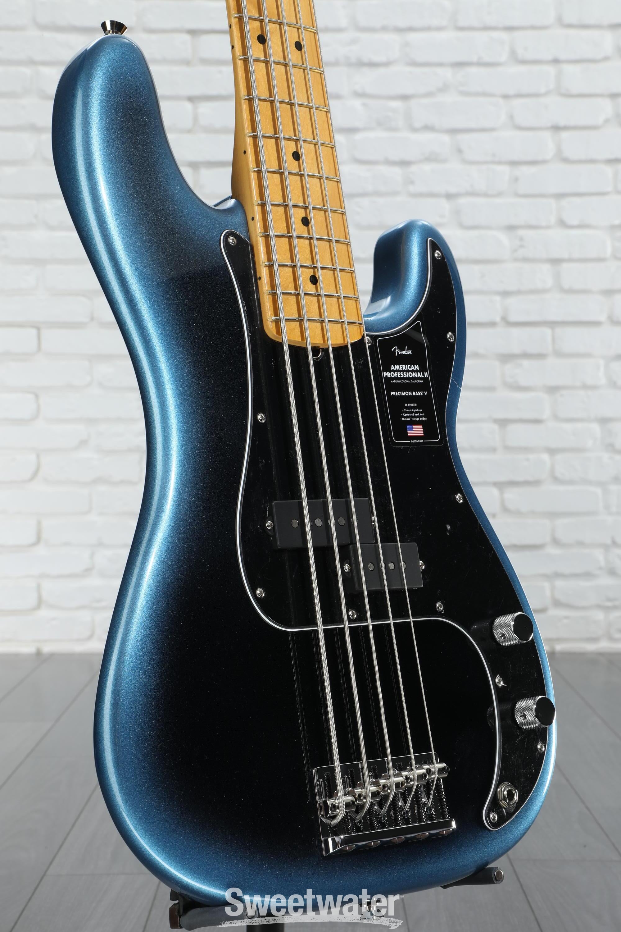 Fender American Professional II Precision Bass V - Dark Night with Maple Fingerboard