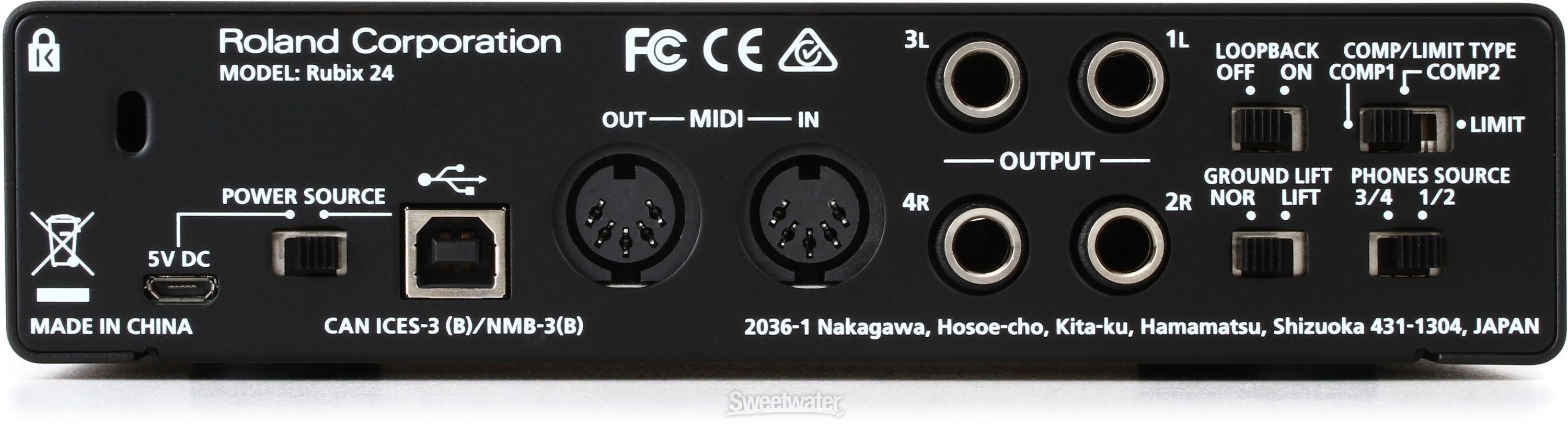 定番人気限定SALE Roland Rubix24 USB Audio Interfaceオーディオ