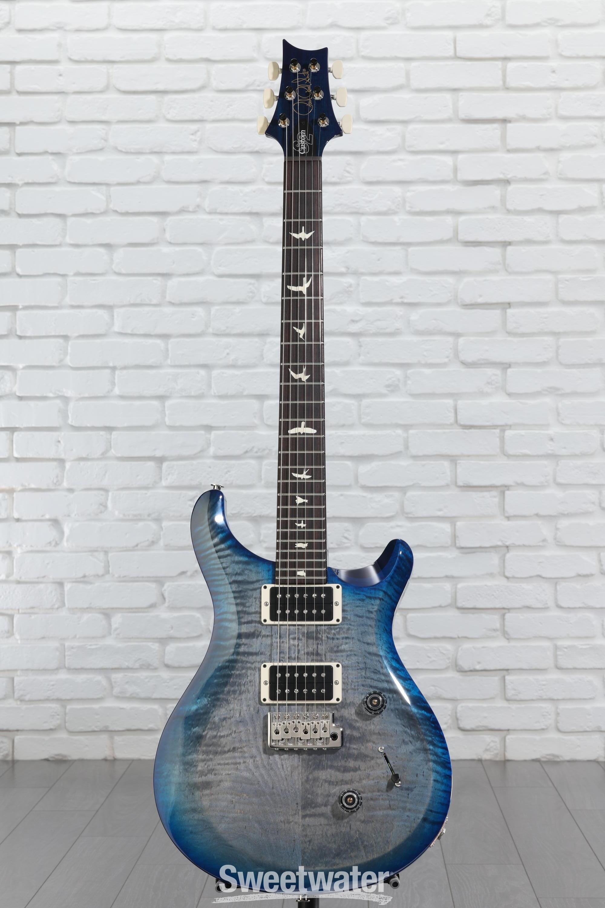 PRS S2 Custom 24 Electric Guitar - Faded Gray Black Blue Burst