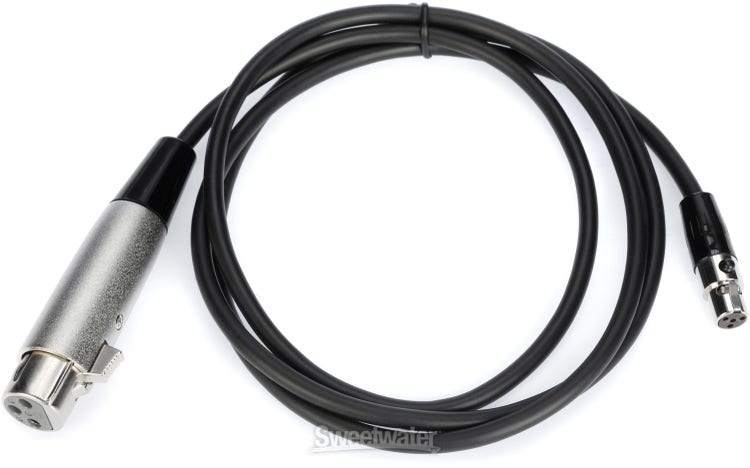 Shure WA310 Female XLR to TA4F Microphone Cable for Wireless Bodypack Transmitter