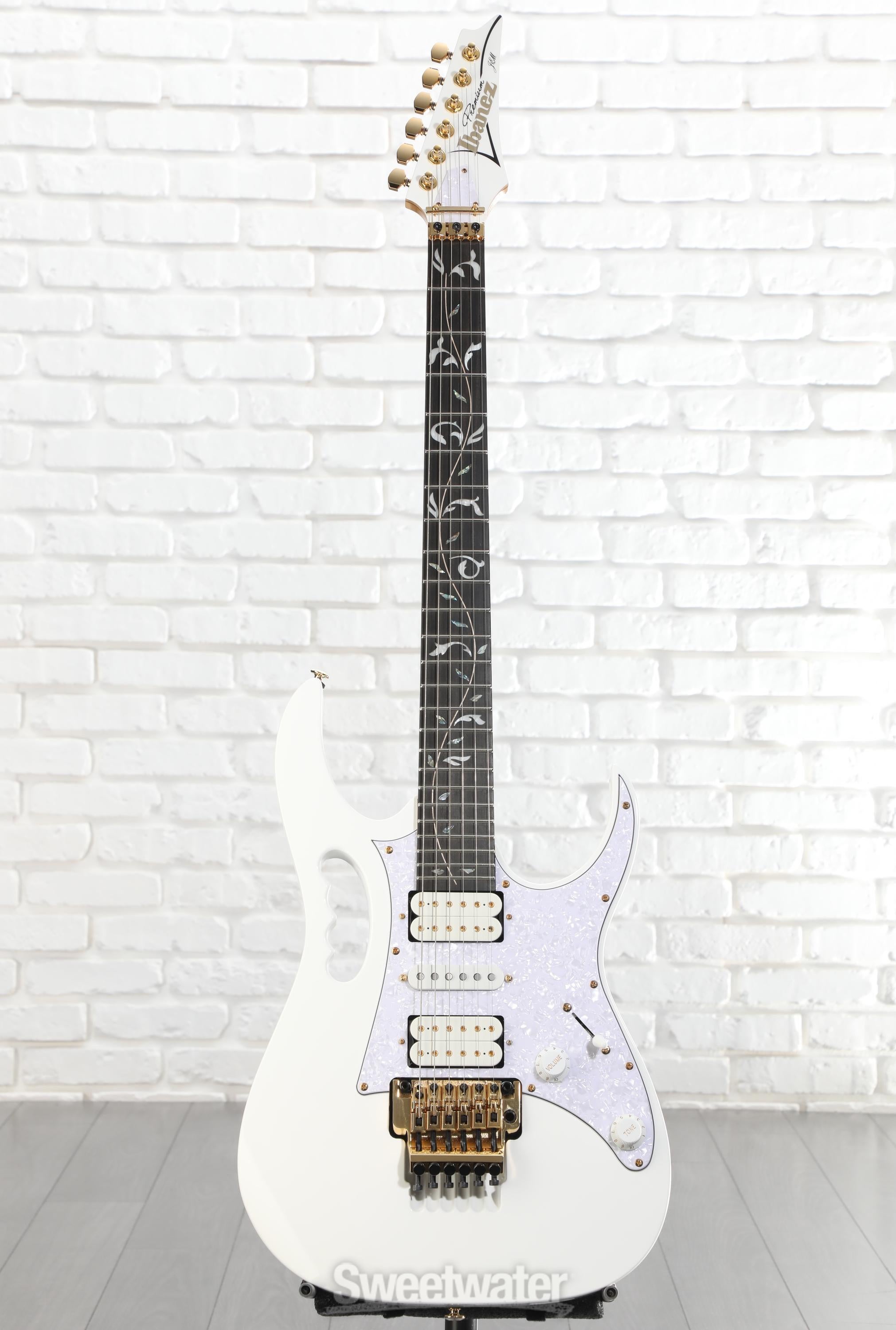 Ibanez Steve Vai Signature Premium JEM7VP - White | Sweetwater