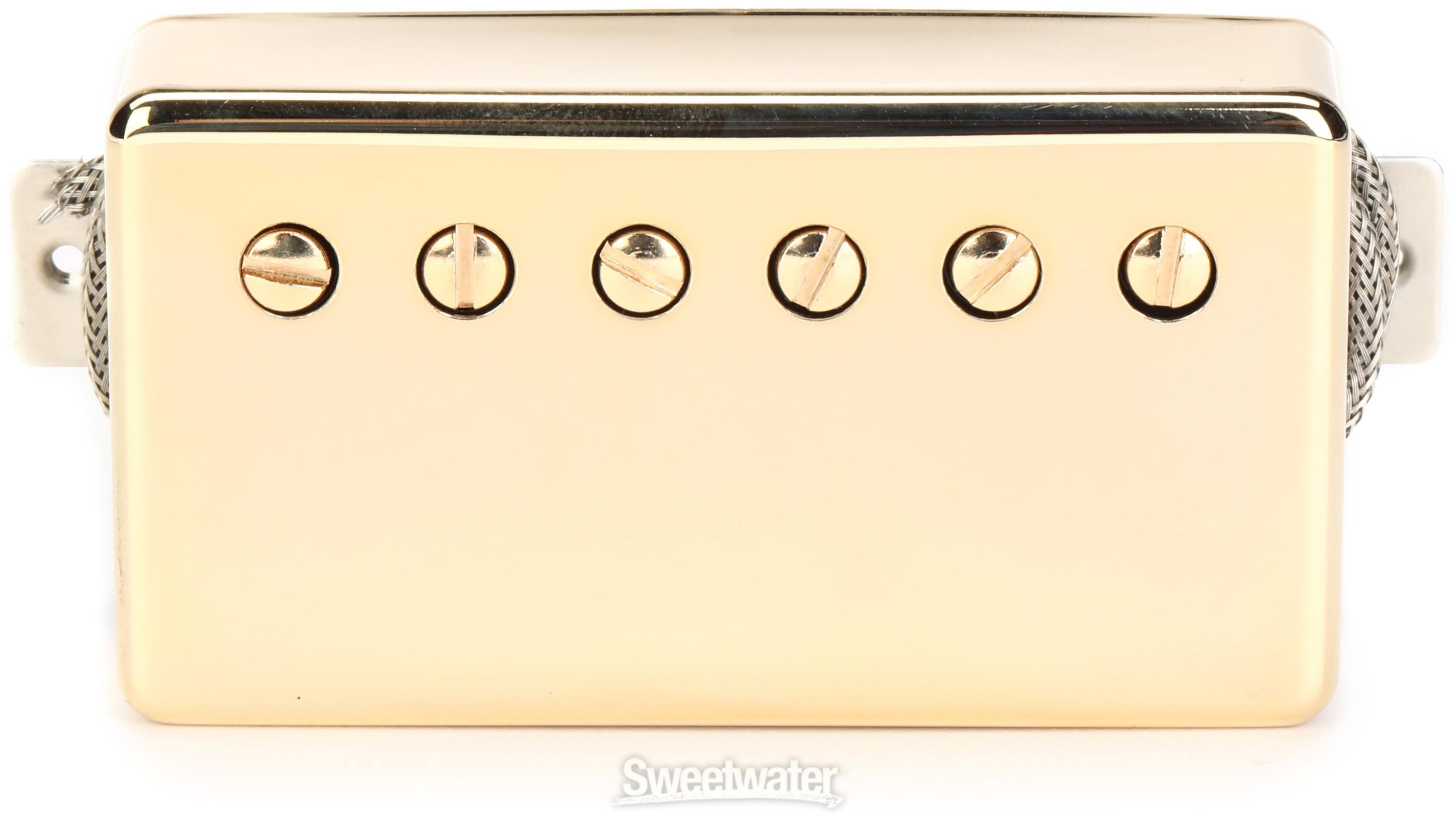 Seymour Duncan SH-55n Seth Lover Neck 1-conductor Humbucker Pickup - Gold |  Sweetwater