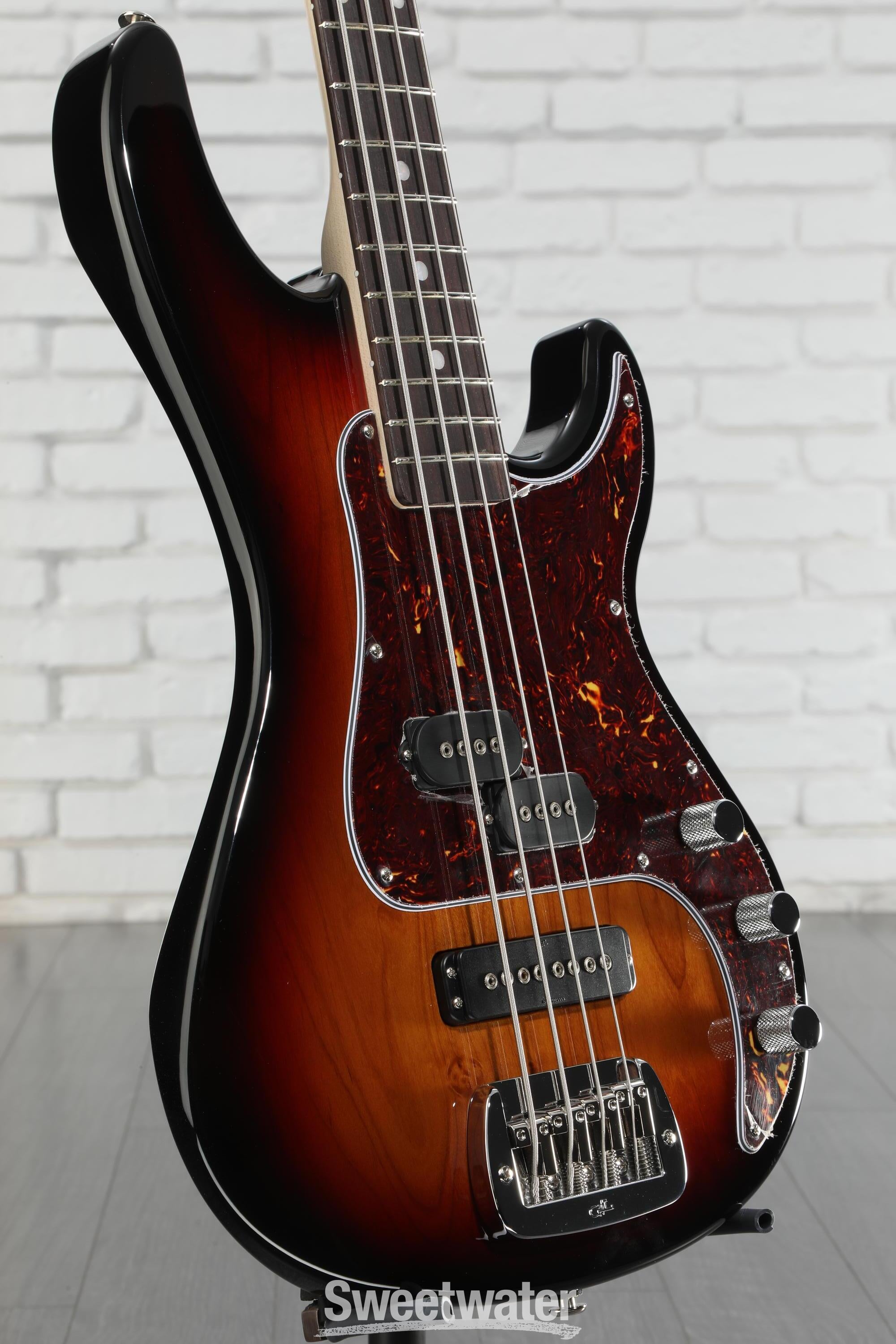 G&L SB-2 Bass Guitar - 3-tone Sunburst | Sweetwater