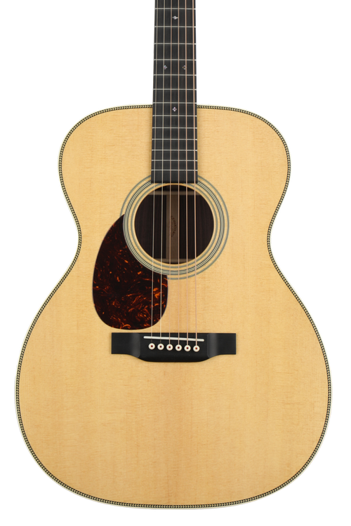 Martin OM-28 Left-Handed Acoustic Guitar - Natural with Rosewood