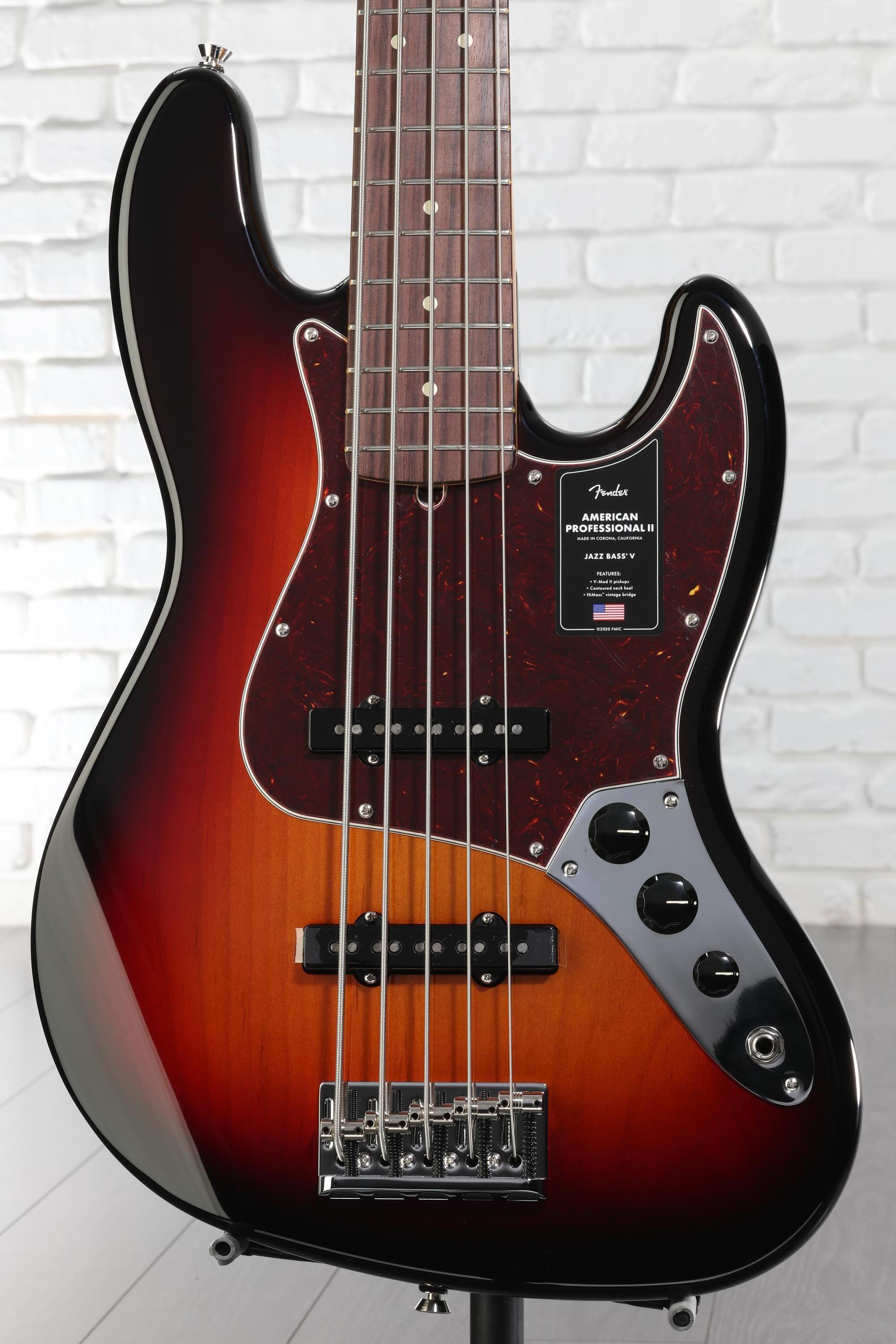 Fender American Professional II Jazz Bass V - 3 Color Sunburst