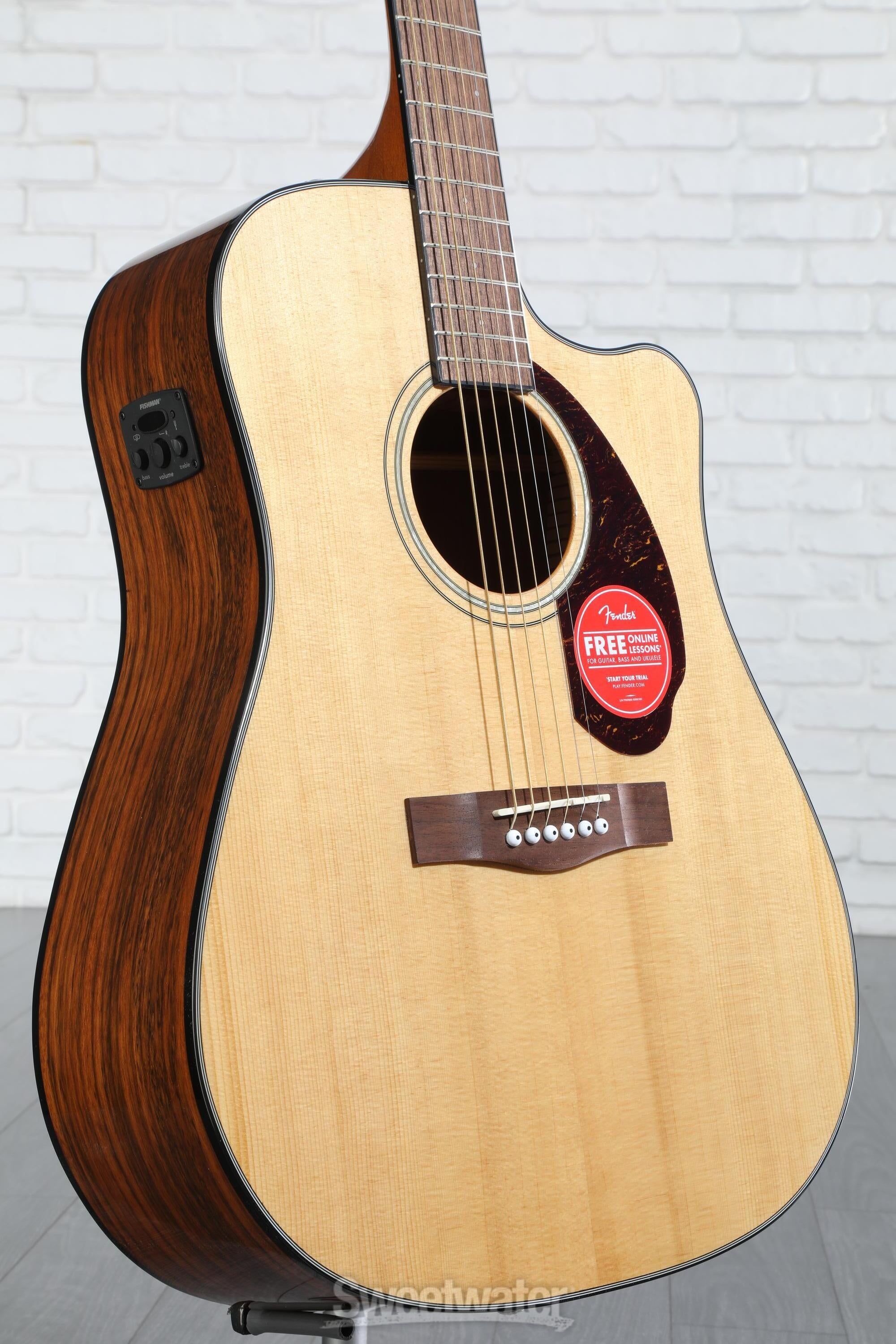 Fender CD-140SCE Dreadnought Acoustic-Electric Guitar - Natural | Sweetwater