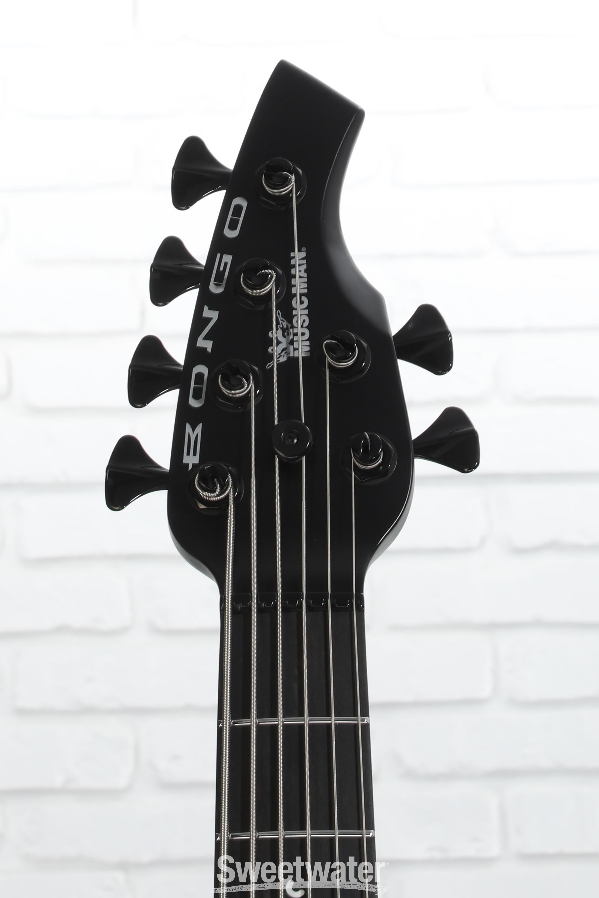 ベース MUSICMAN BONGO 6 HH Stealth Black Platinum Ernie Ball Music Man Bongo 6 HH 6-String Bass