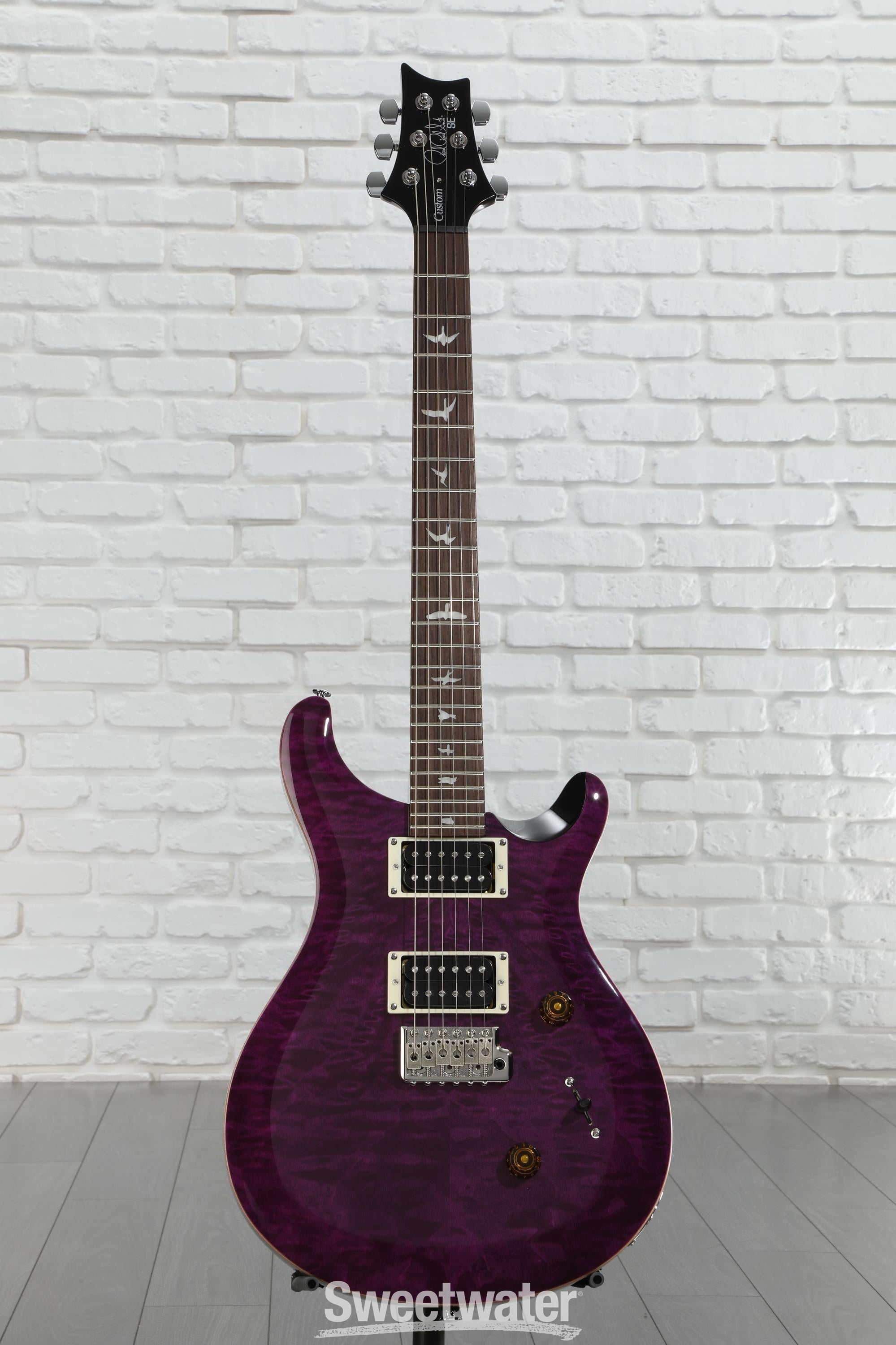 【美品】PRS se custom 24 Beveled Amethyst PRS SE Custom 24 Electric Guitar - Amethyst, Sweetwater