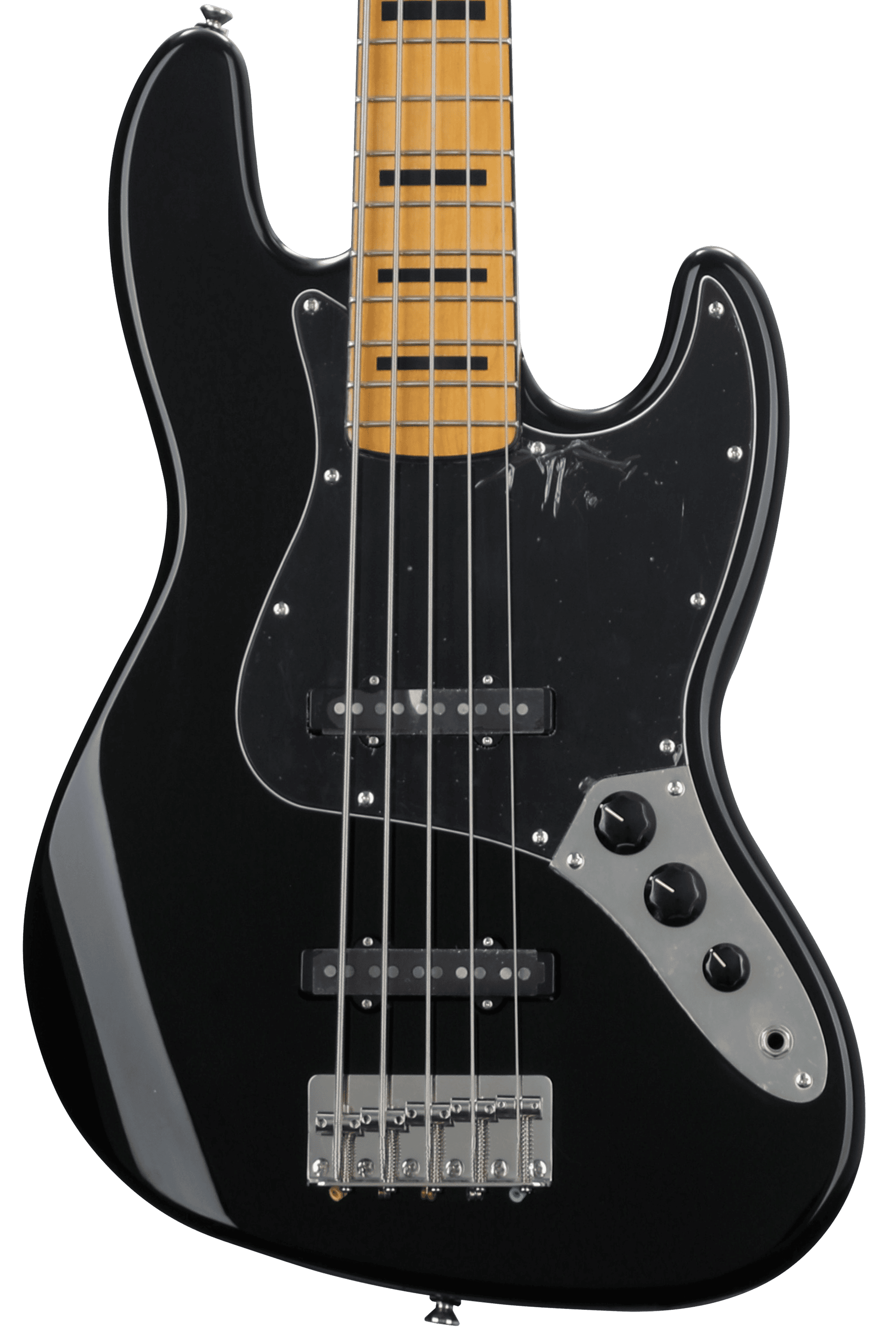 Squier Classic Vibe '70s Jazz Bass V - Black with Maple