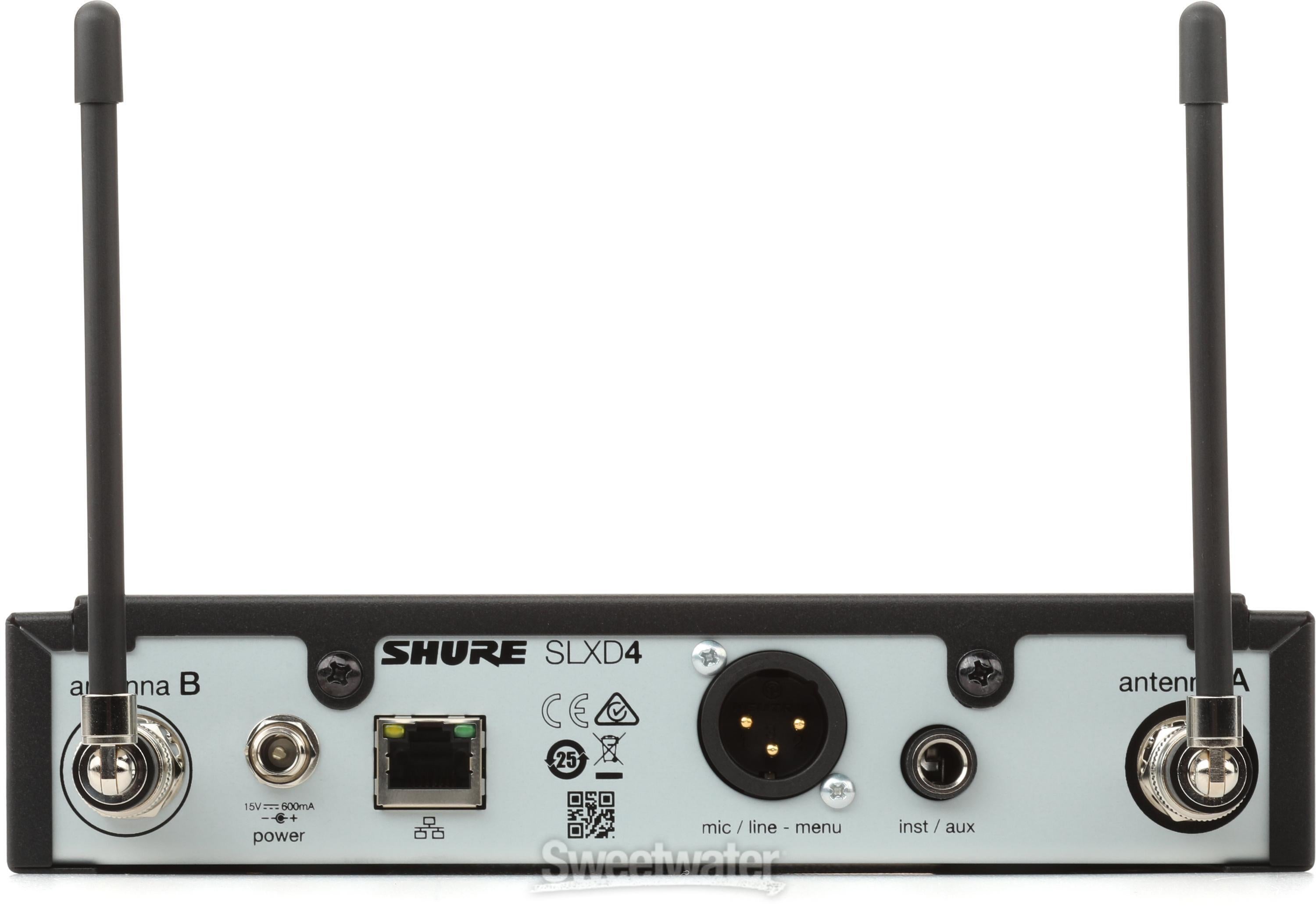 Shure SLXD124/85M Wireless Handheld and Lavalier Microphone Shure SLXD124/85M Wireless Handheld and Lavalier Microphone