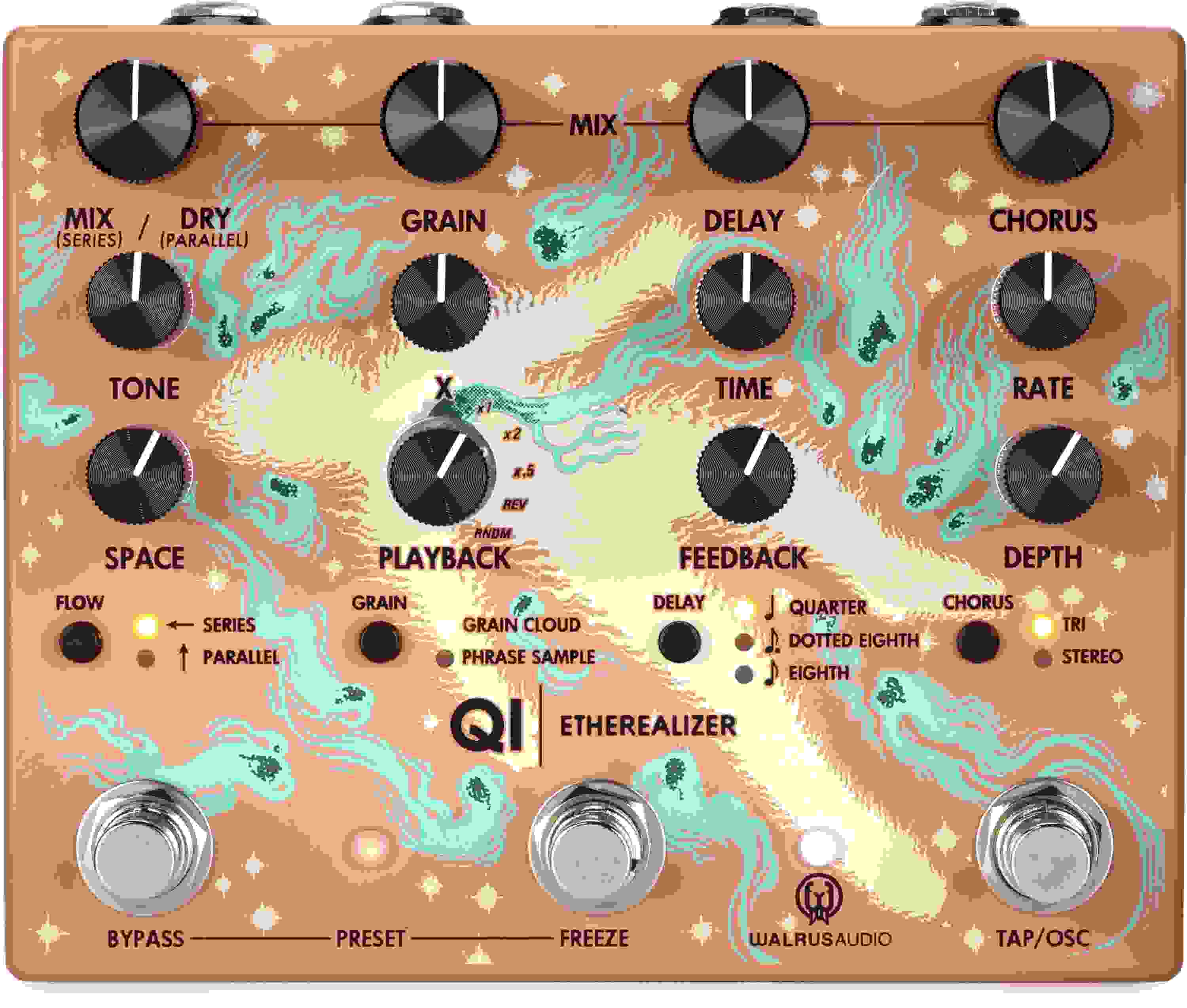 Walrus Audio Qi Etherealizer Multi-effects Pedal - Terracotta