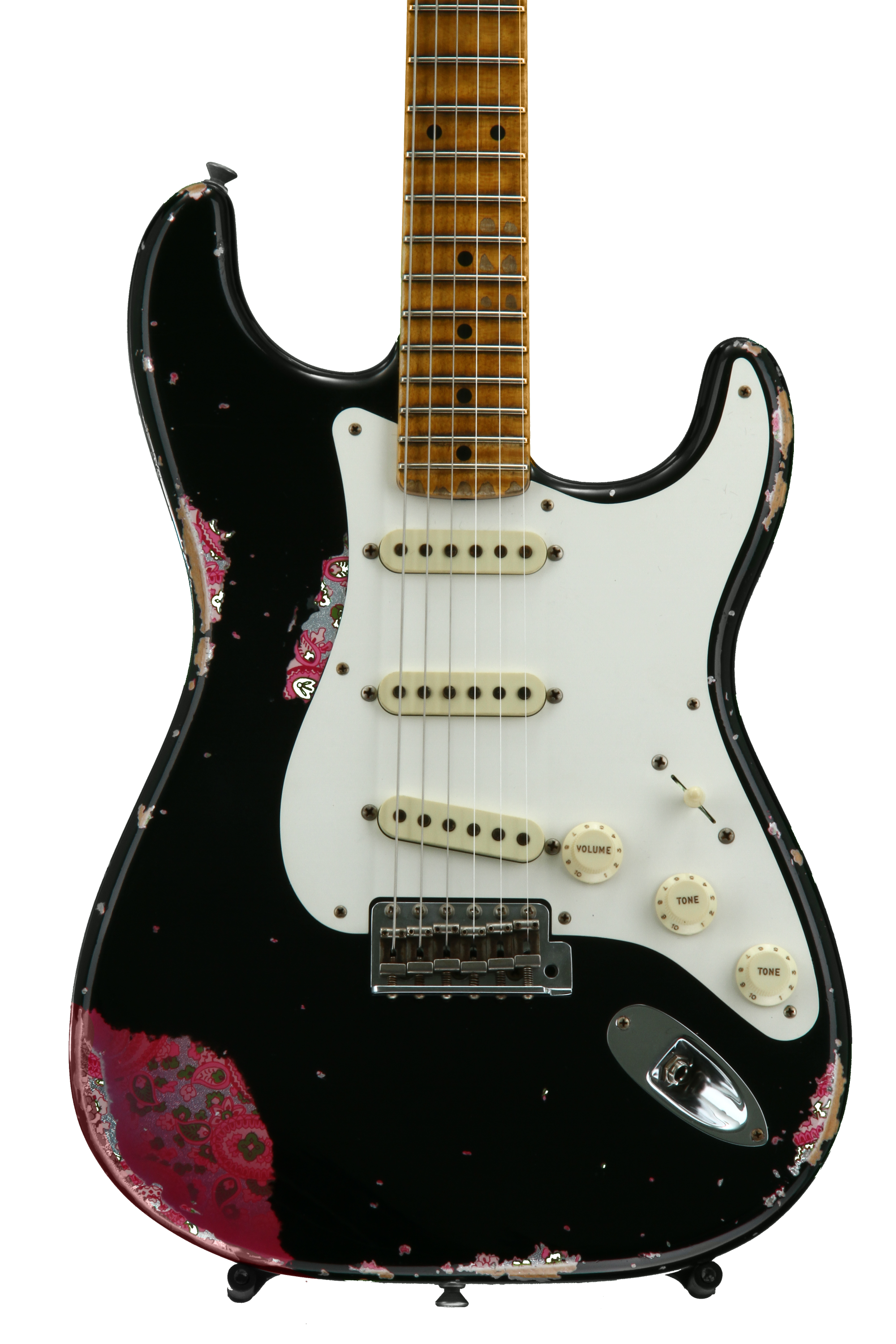 【レリック】Fender Japan Stratocaster Relic Fender Custom Shop 1957 Stratocaster Relic Black AAA Maple Neck w