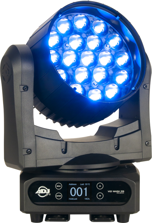 ADJ Vizi Wash Z19 380W LED Moving-Head Beam with Variable Zoom 