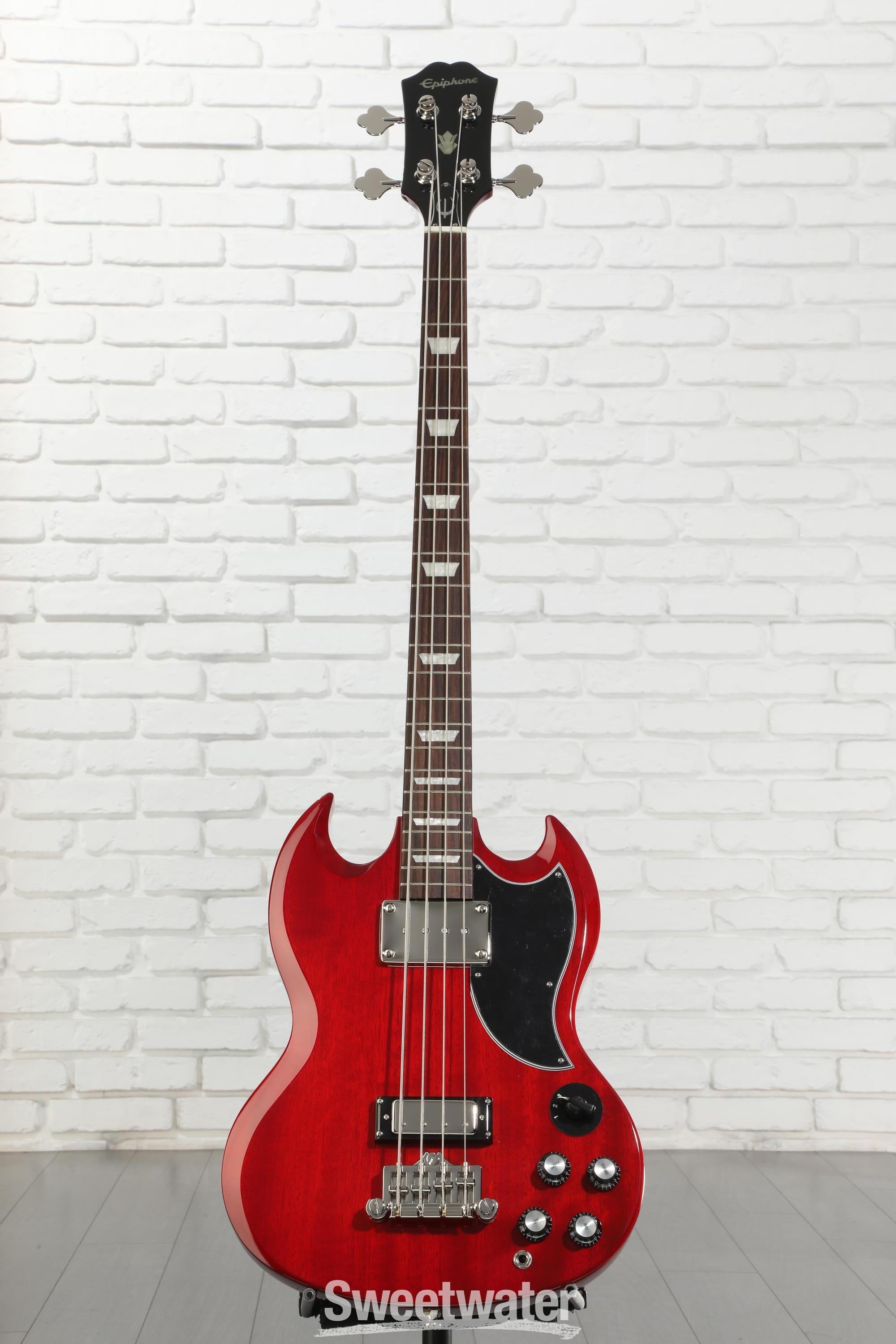 【10209】 EPIPHONE by Gibson SG BASS EB-3 Epiphone EB-3 Bass Guitar - Cherry | Sweetwater