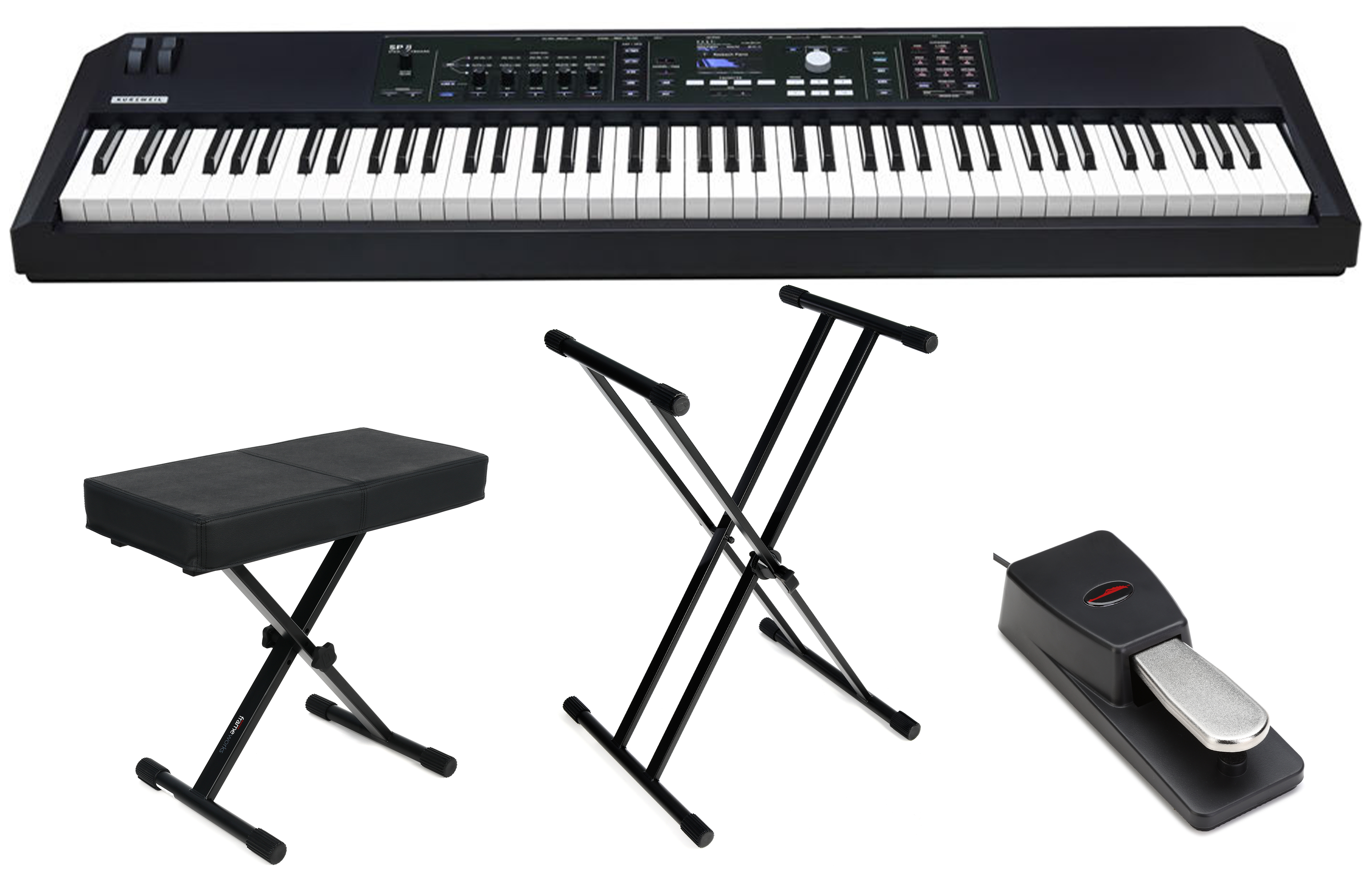 Photo of Kurzweil SP8 88-key Stage Keyboard Essentials Bundle