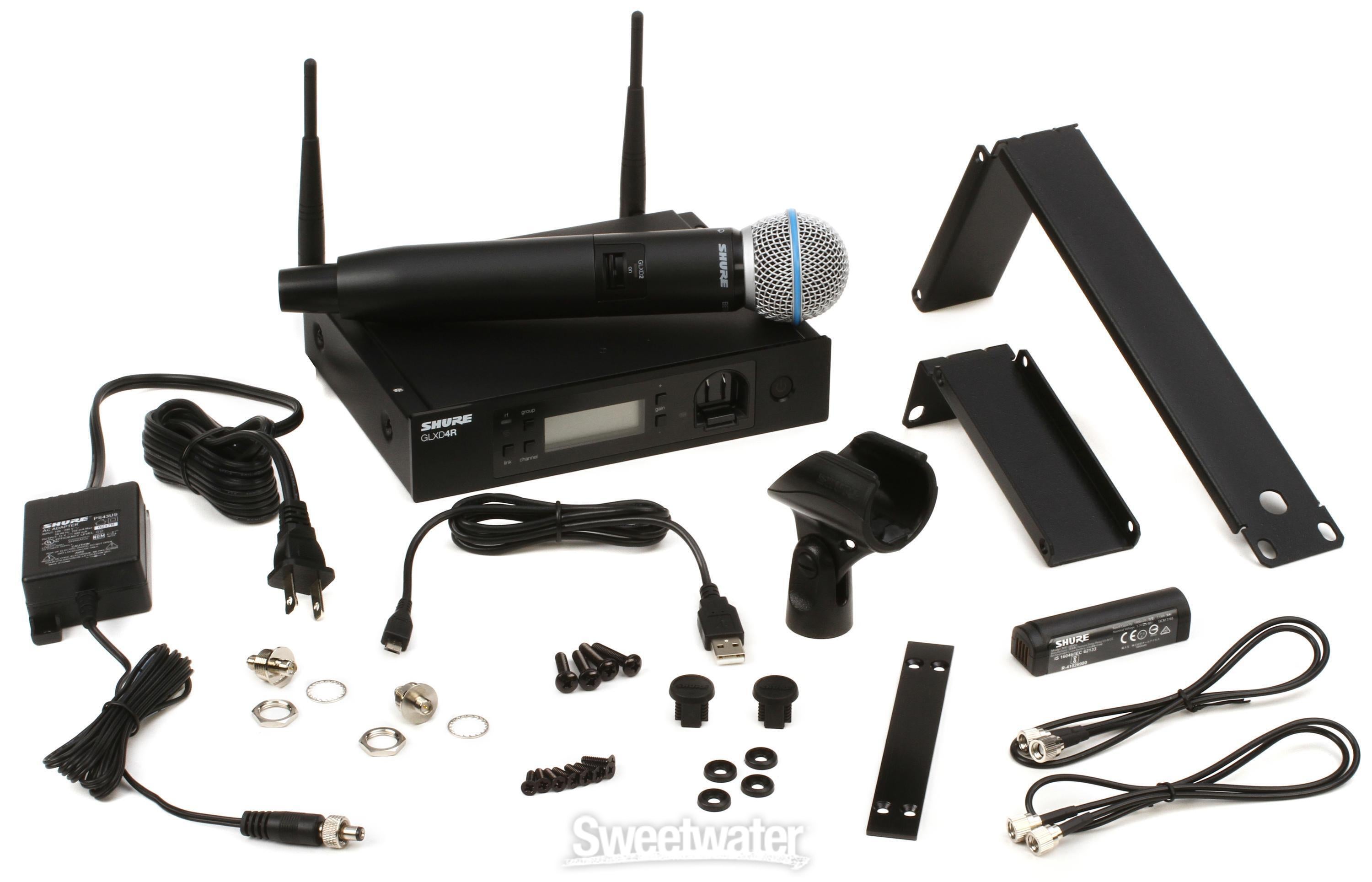 Shure GLXD24R/B58 Digital Wireless Handheld Microphone System