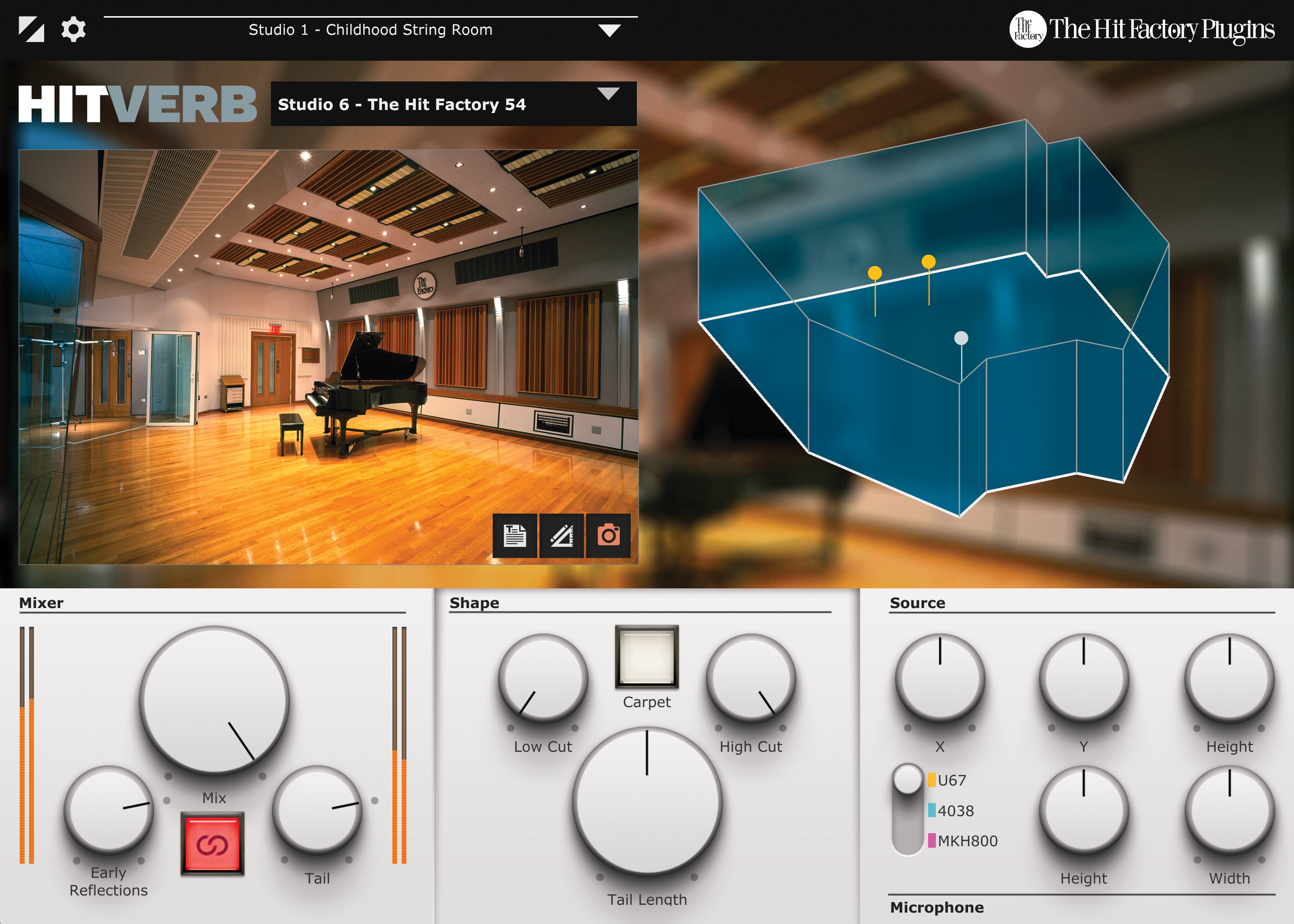 The Hit Factory Plugins HitVerb Reverb Plug-in | Sweetwater