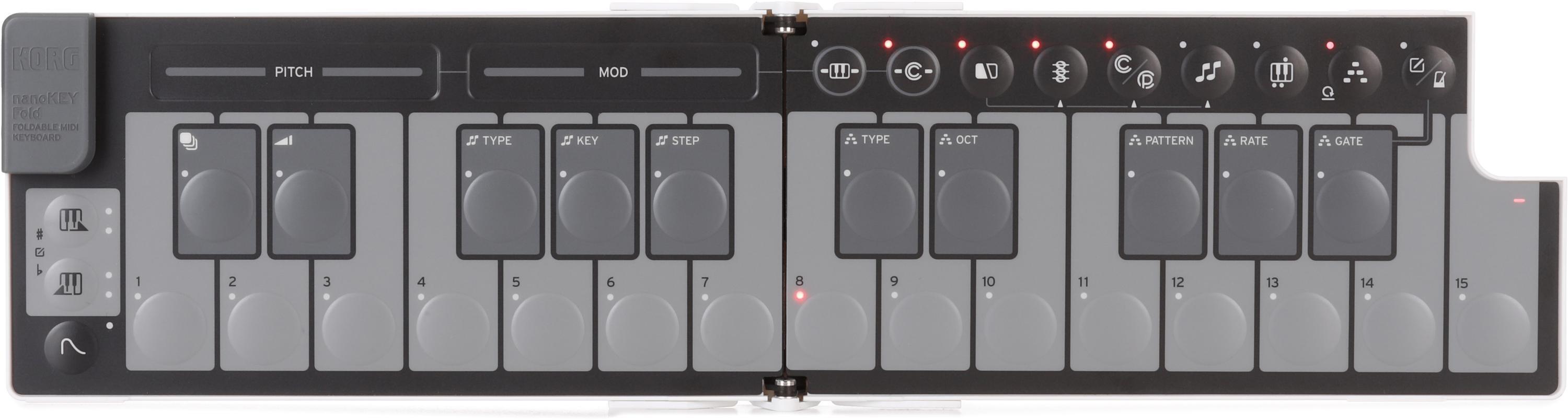 Korg nanoKEY Fold Foldable MIDI Keyboard - Alpine Green