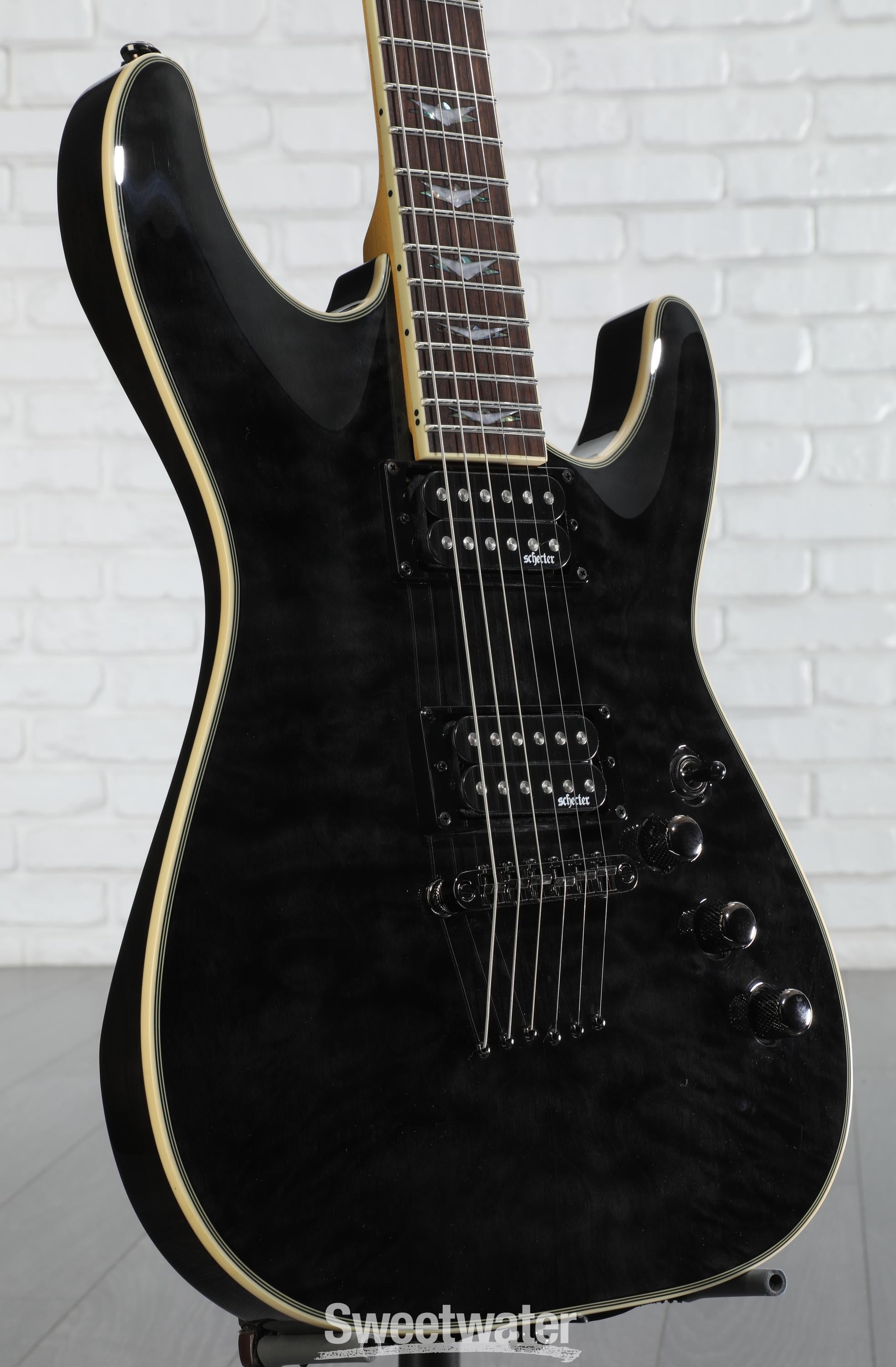 Schecter Omen Extreme-6 Electric Guitar - See-Thru Black