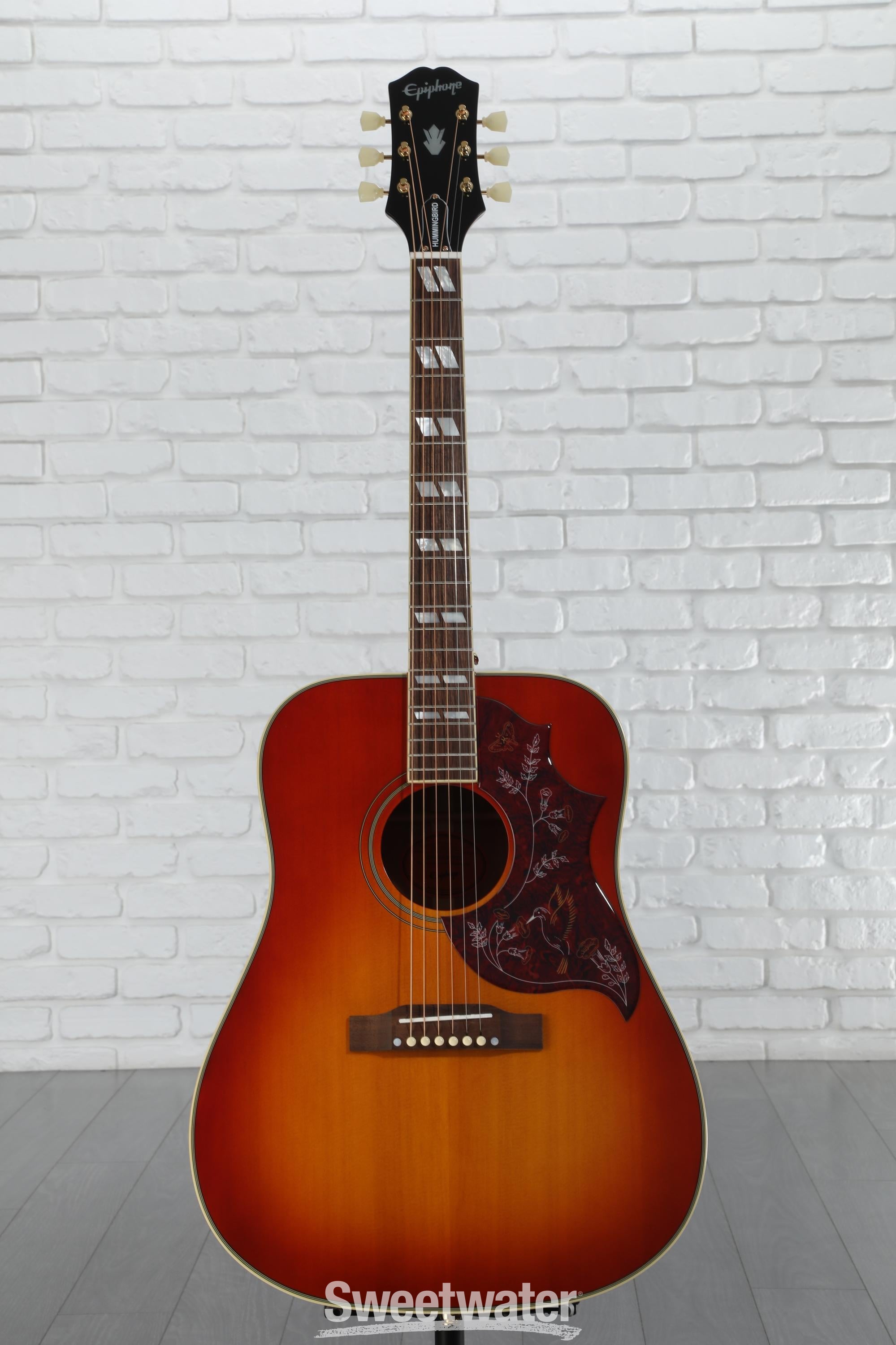 美品 Epiphone Hummingbird Artist Wピックアップ付 Amazon.com: Epiphone Hummingbird Studio Acoustic/Electric