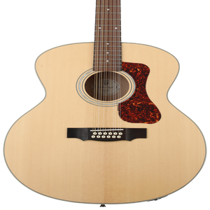 Guild F-2512E Maple, 12-String Acoustic-Electric Guitar - Blonde 
