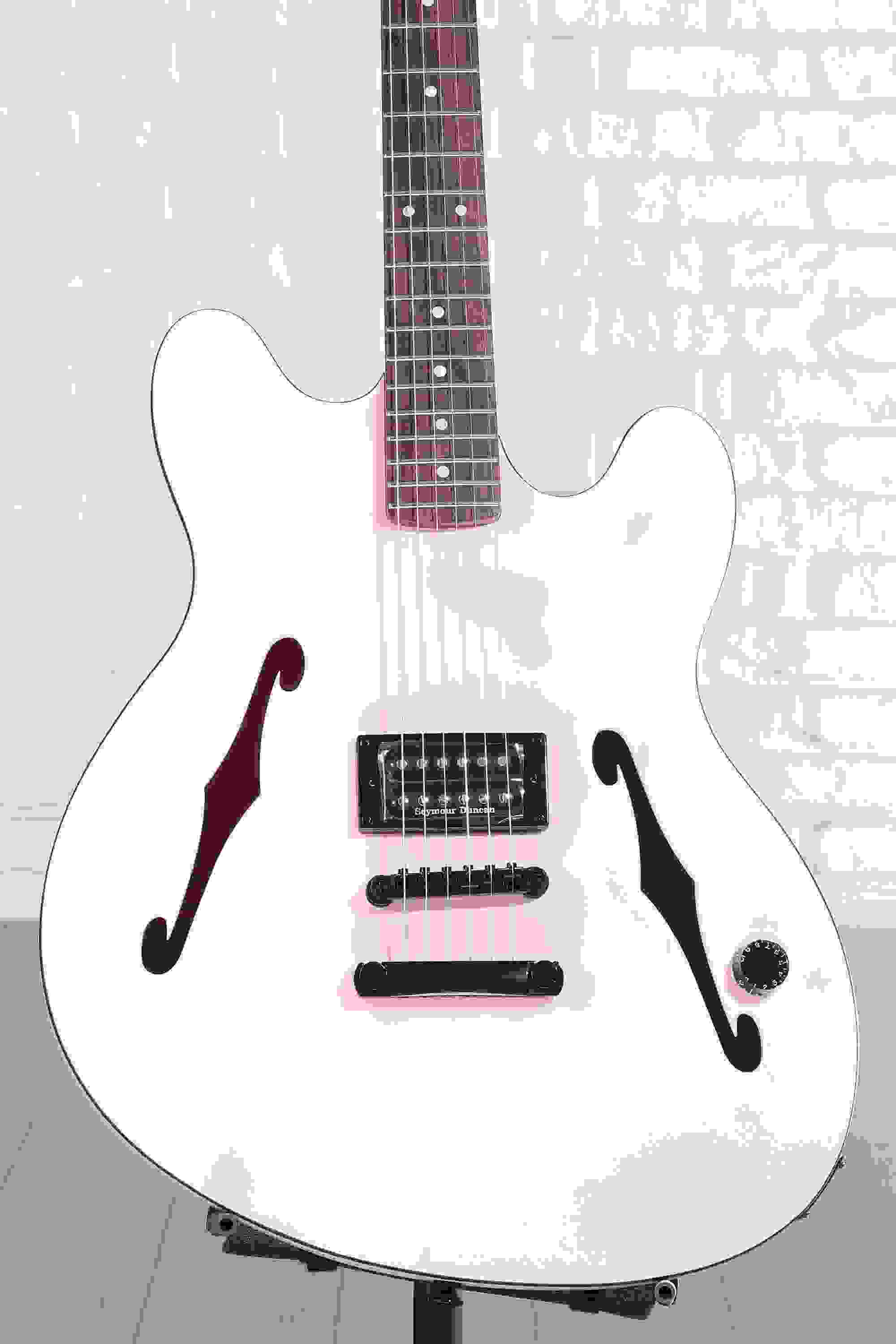 Fender Tom DeLonge Starcaster Semi-hollowbody Electric Guitar - Satin Shell Pink