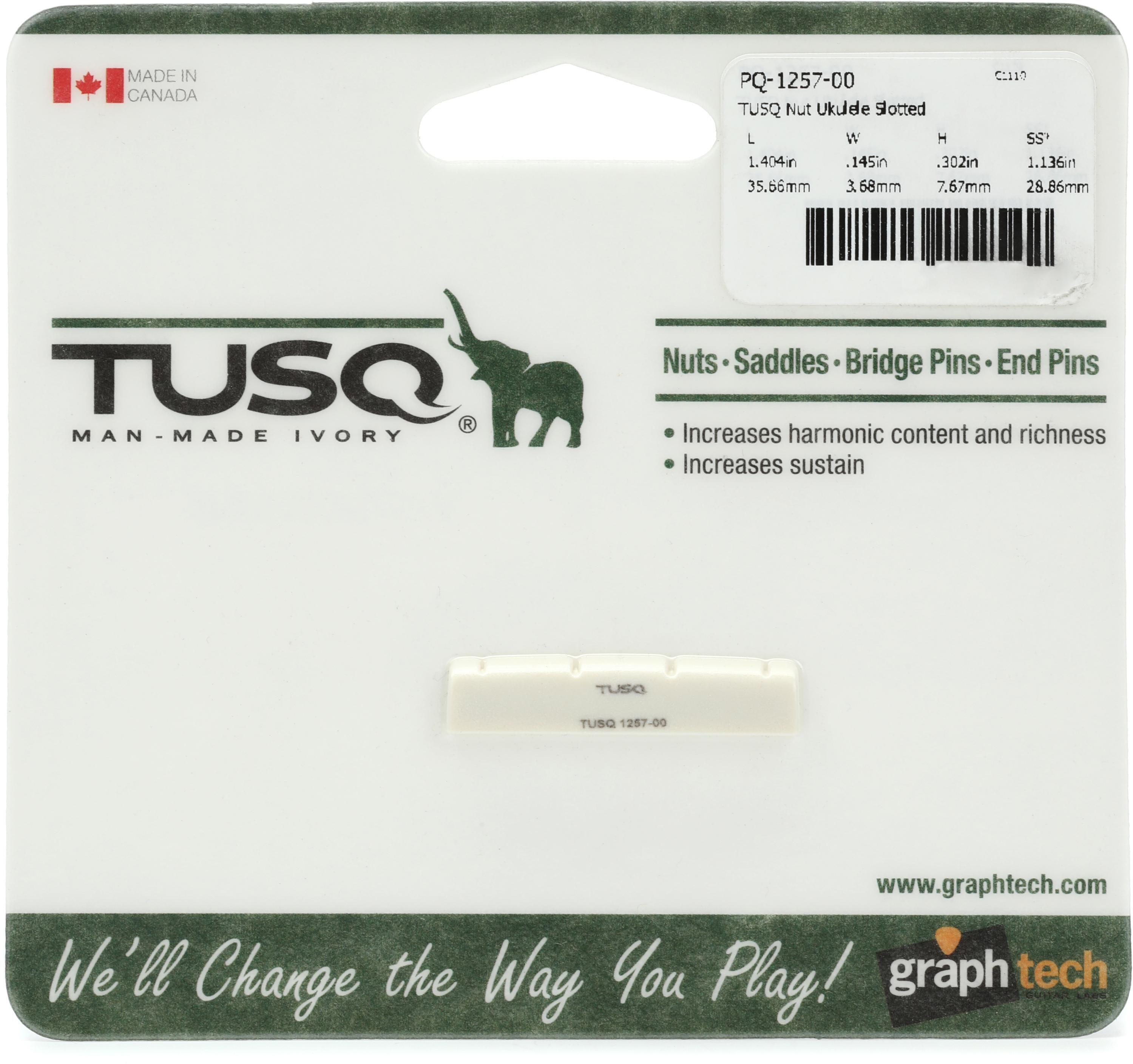 Photo of Graph Tech PQ-1257-00 TUSQ Slotted Ukulele Nut